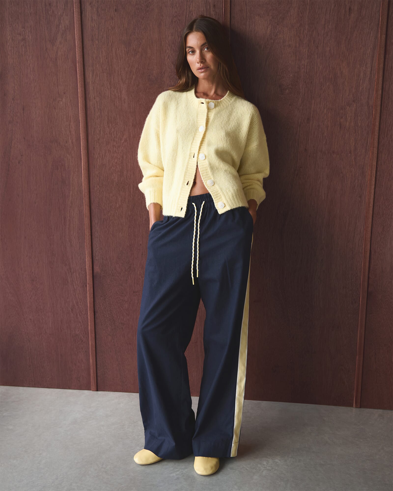 JAG liv pant navywhite