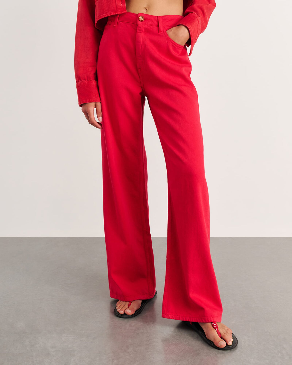 JAG nfw garment dye jean red