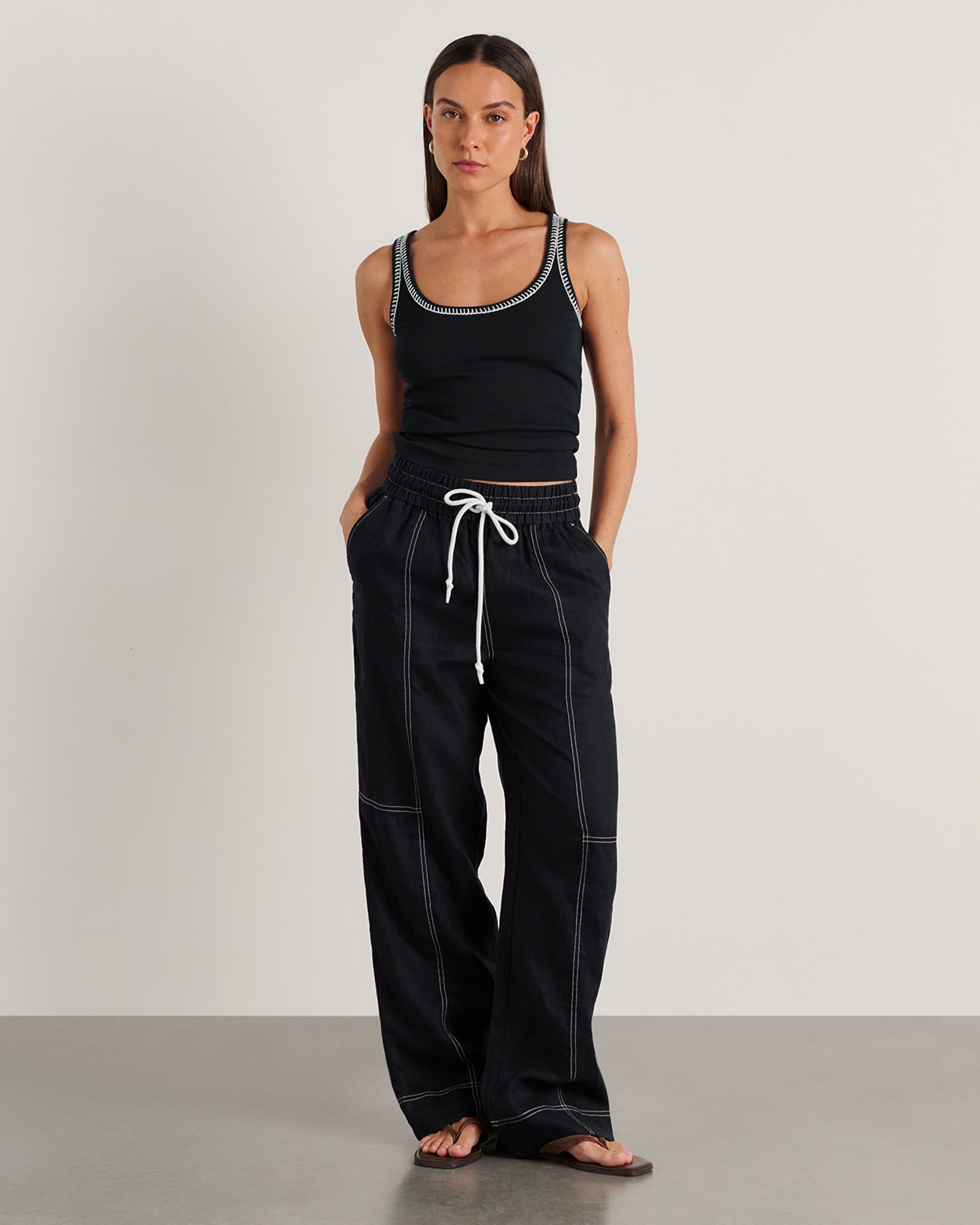 JAG gigi relaxed pant black