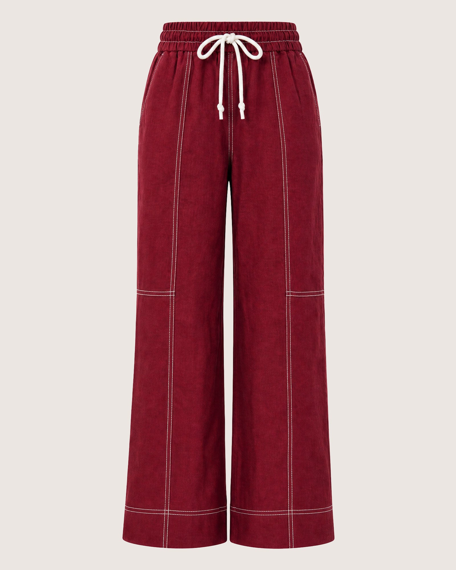 JAG gigi relaxed pant burgundy
