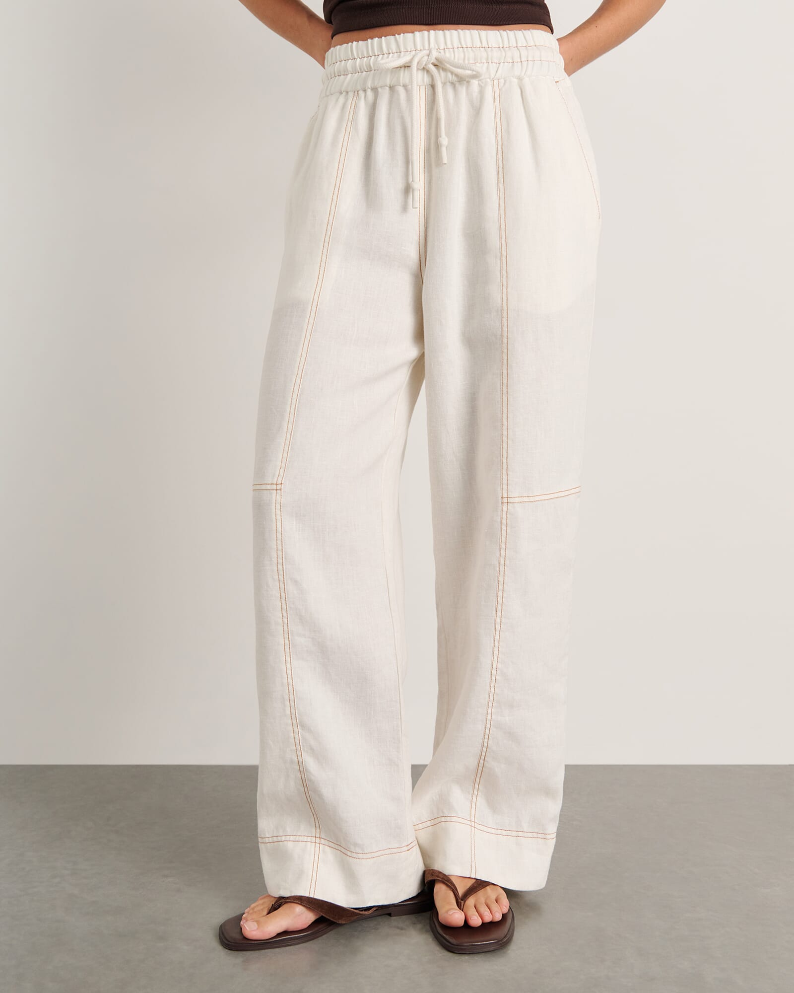 JAG gigi relaxed pant white