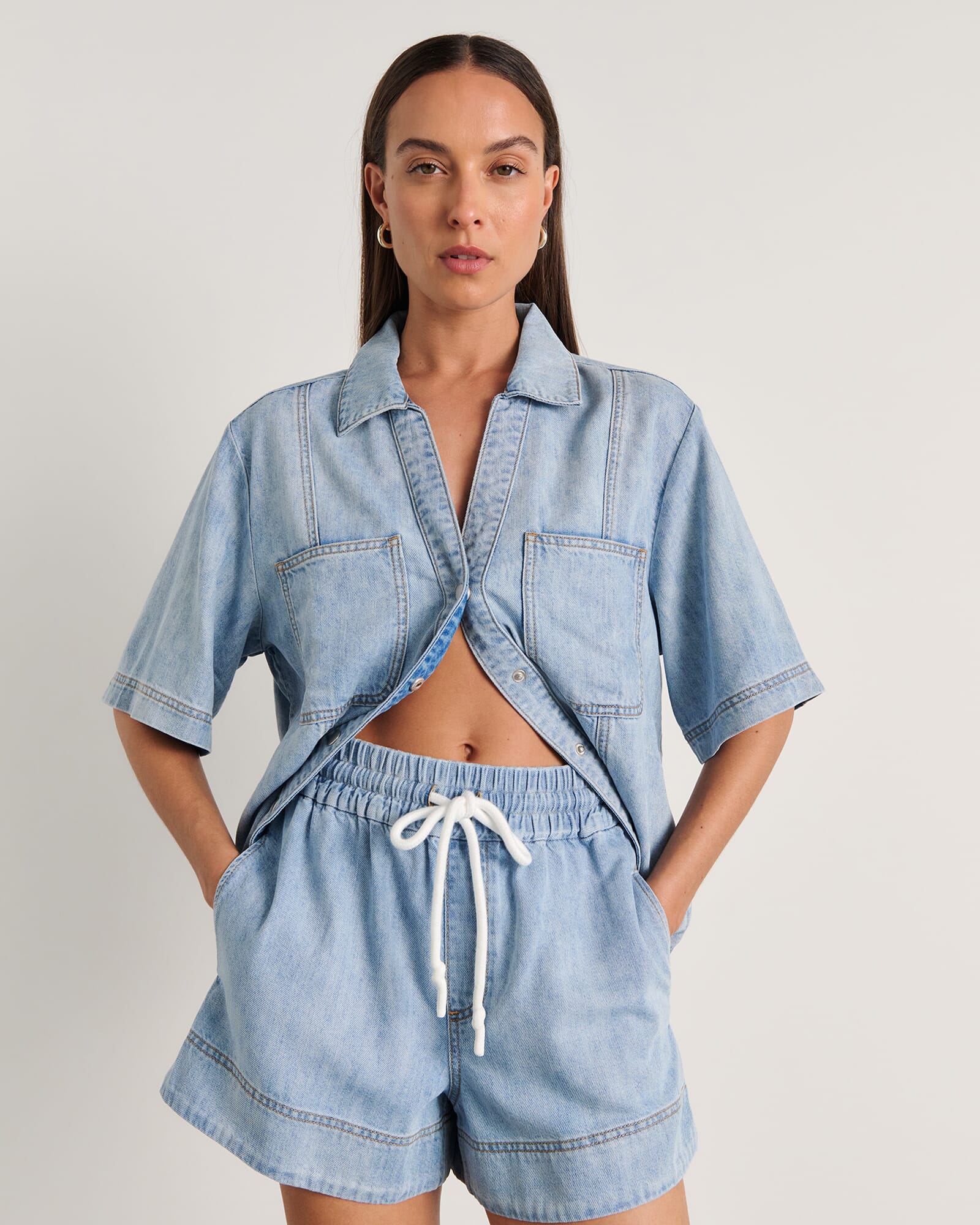 JAG loe denim short lightwash
