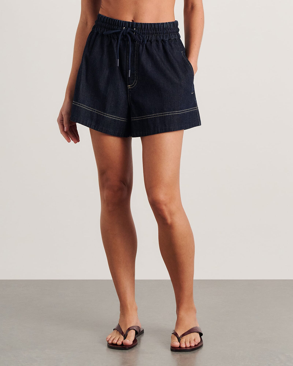 Loe Denim Pull On Short