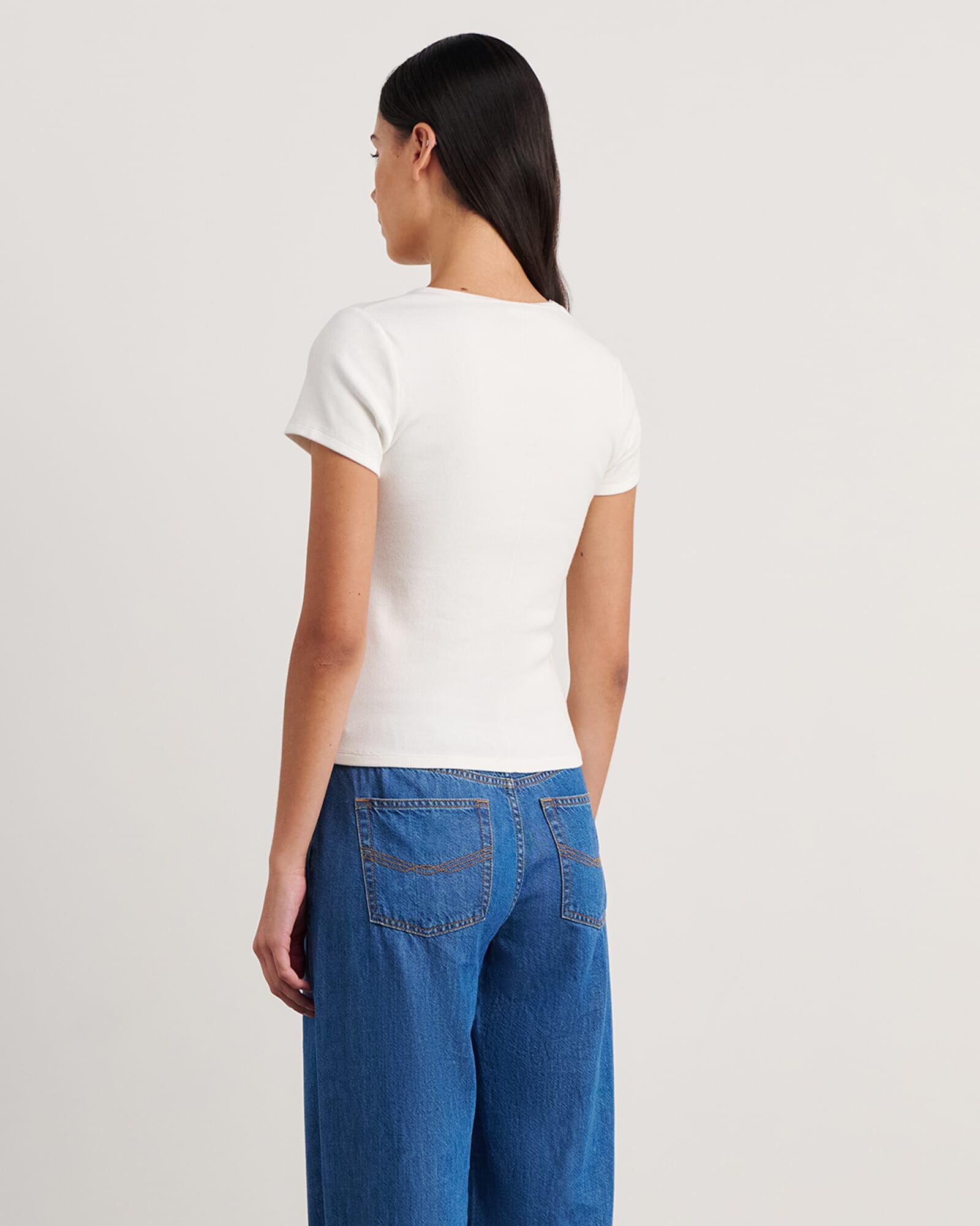 JAG kate baby tee white