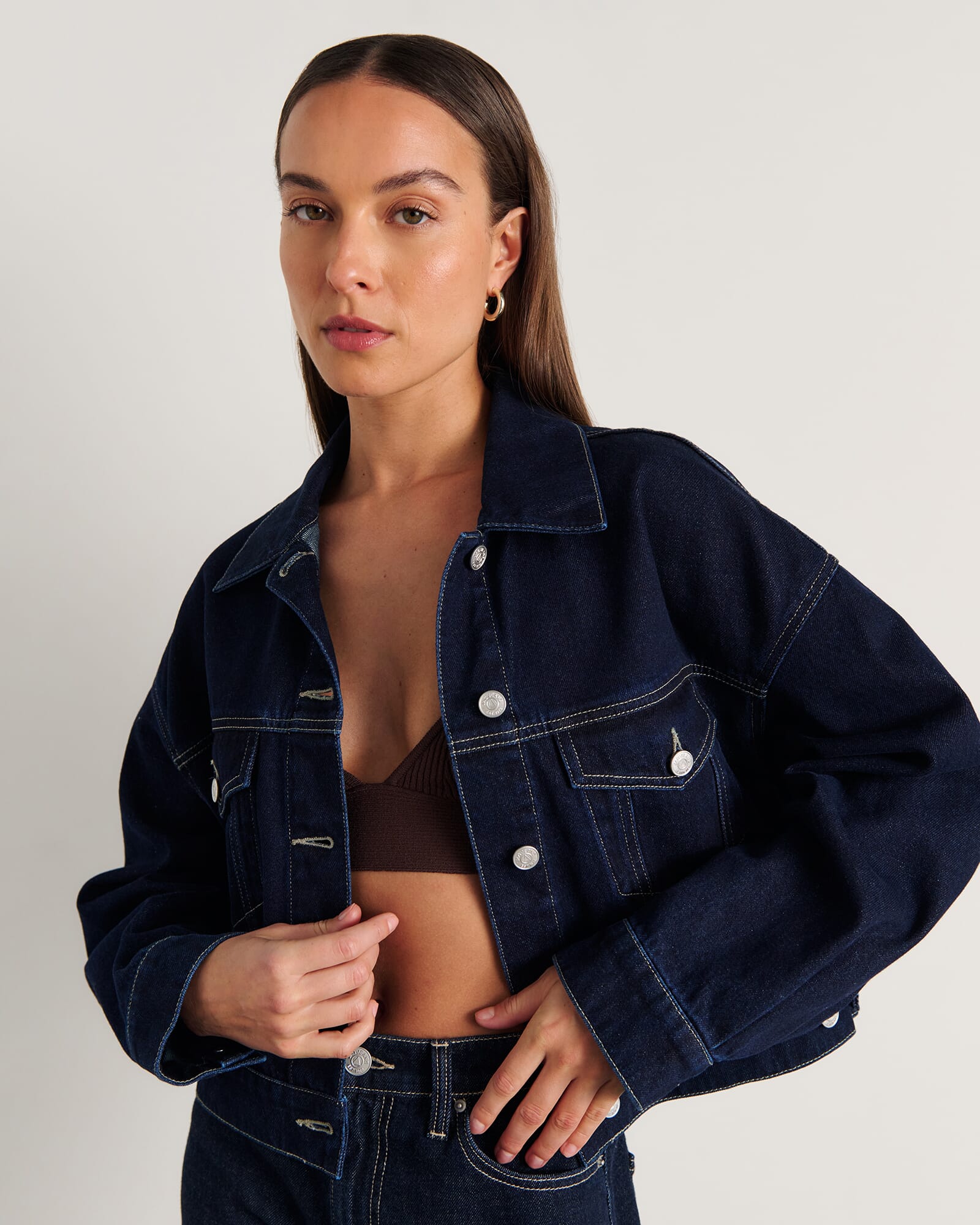 JAG loe boxy jacket rawwash
