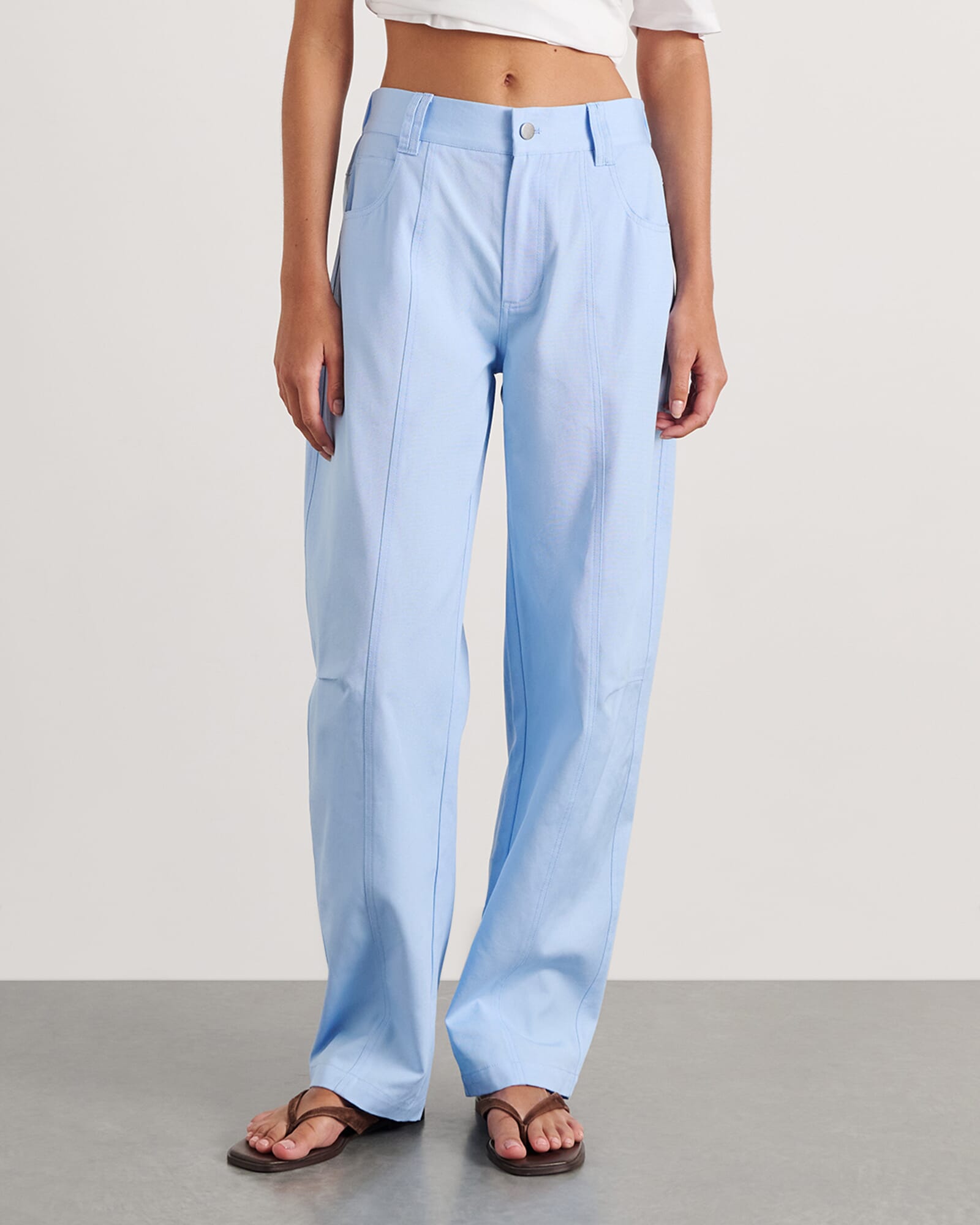 Pia Canvas Barrel Pant