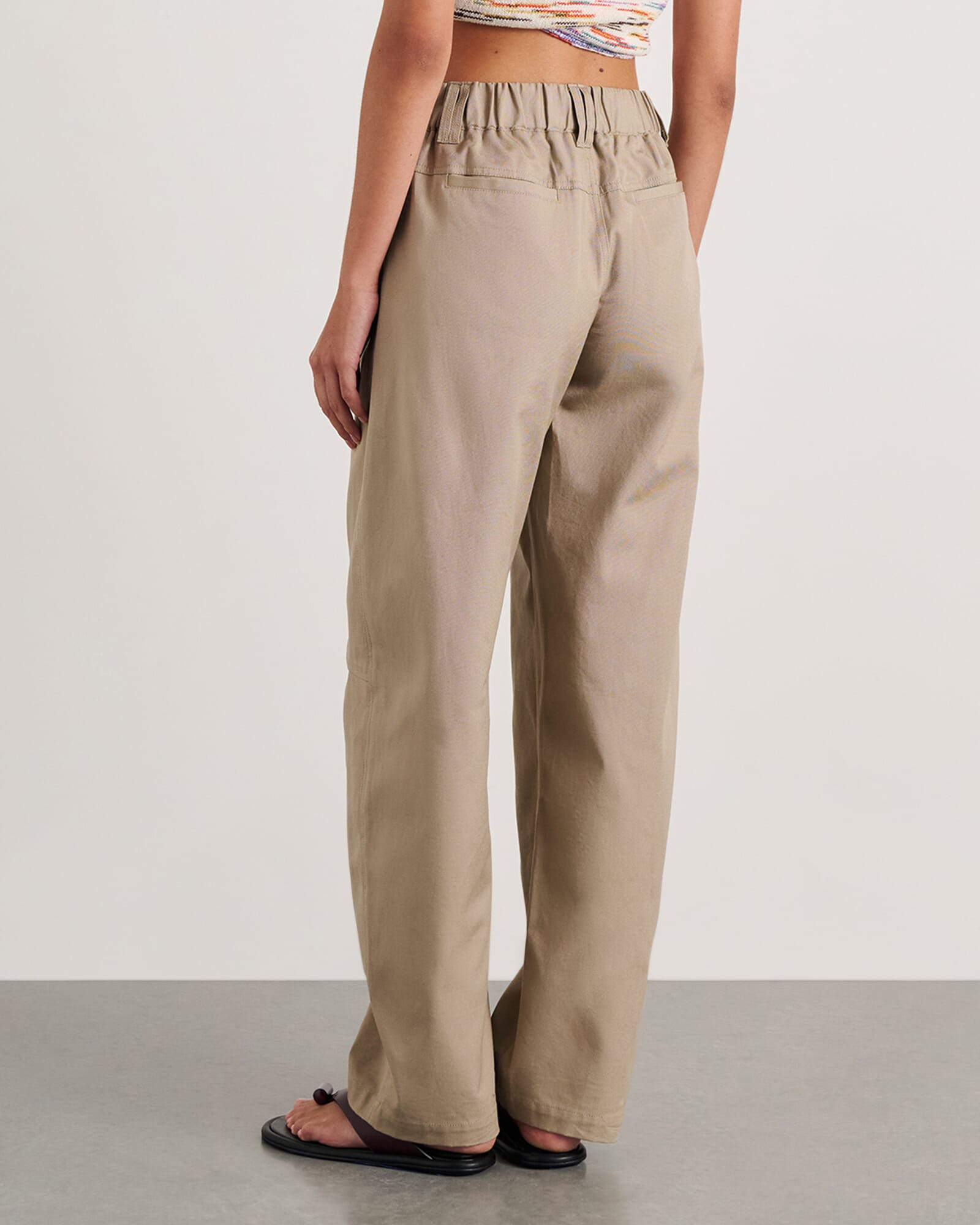 Pia Canvas Barrel Pant