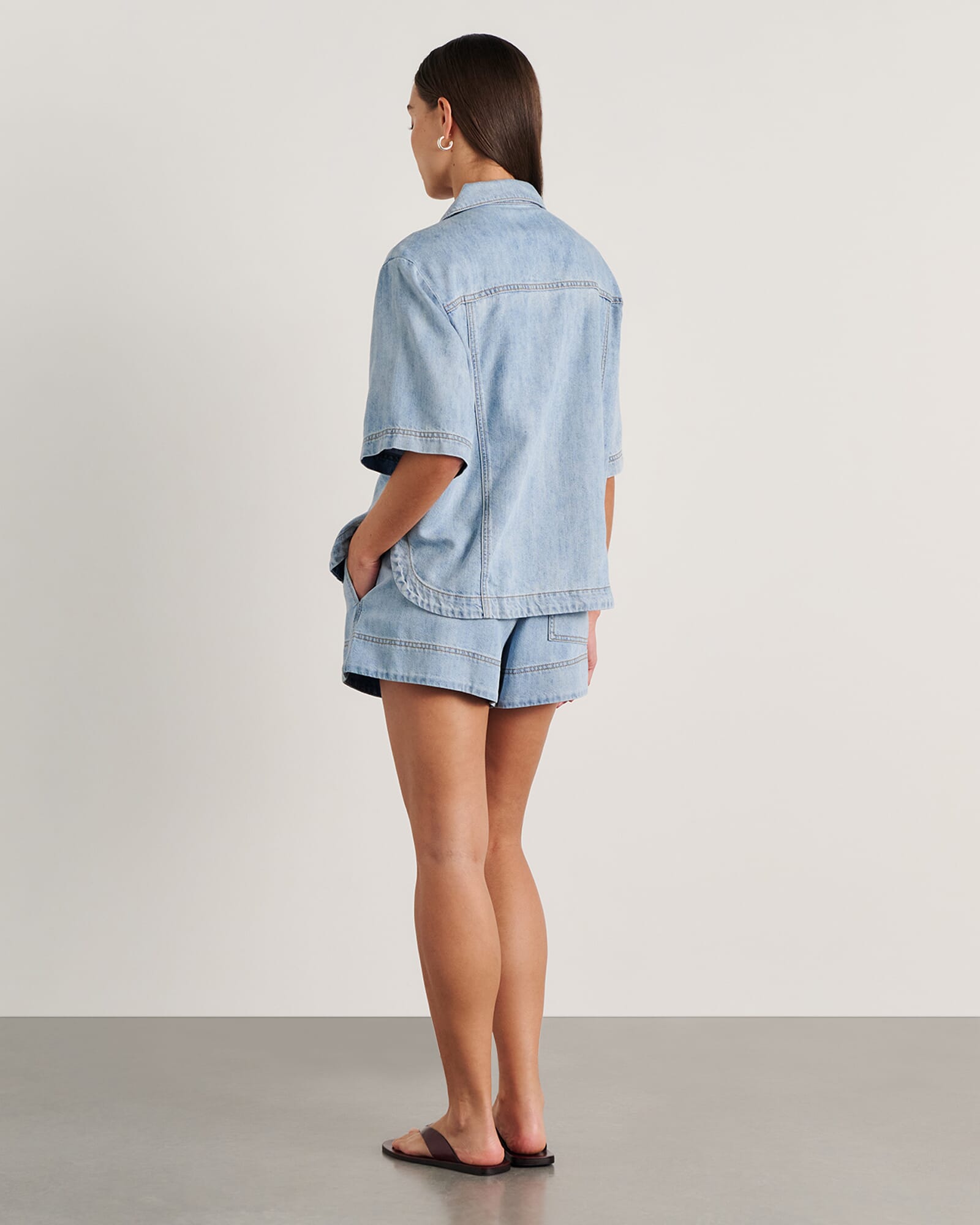 JAG loe short sleeve shirt lightwash