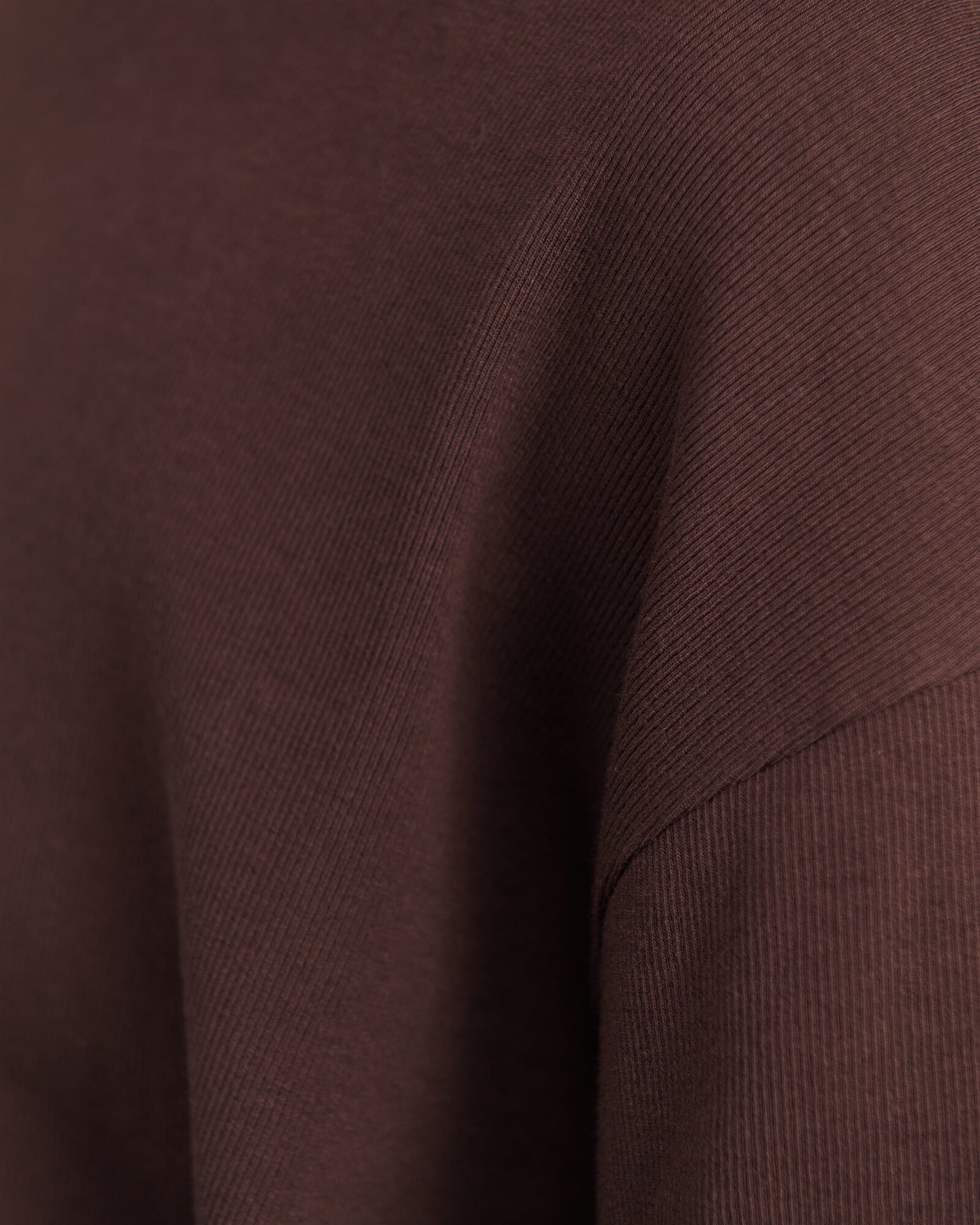 JAG celina blanket stitch tee darkchocolate