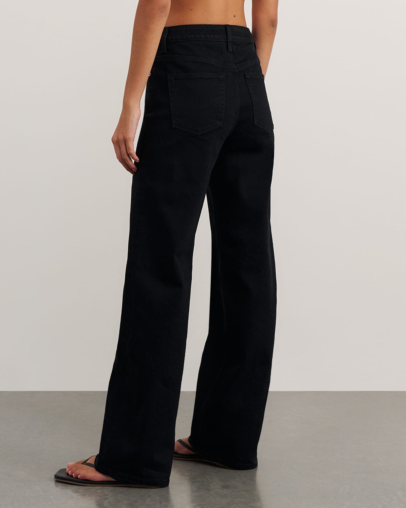 JAG billie wide leg jean black