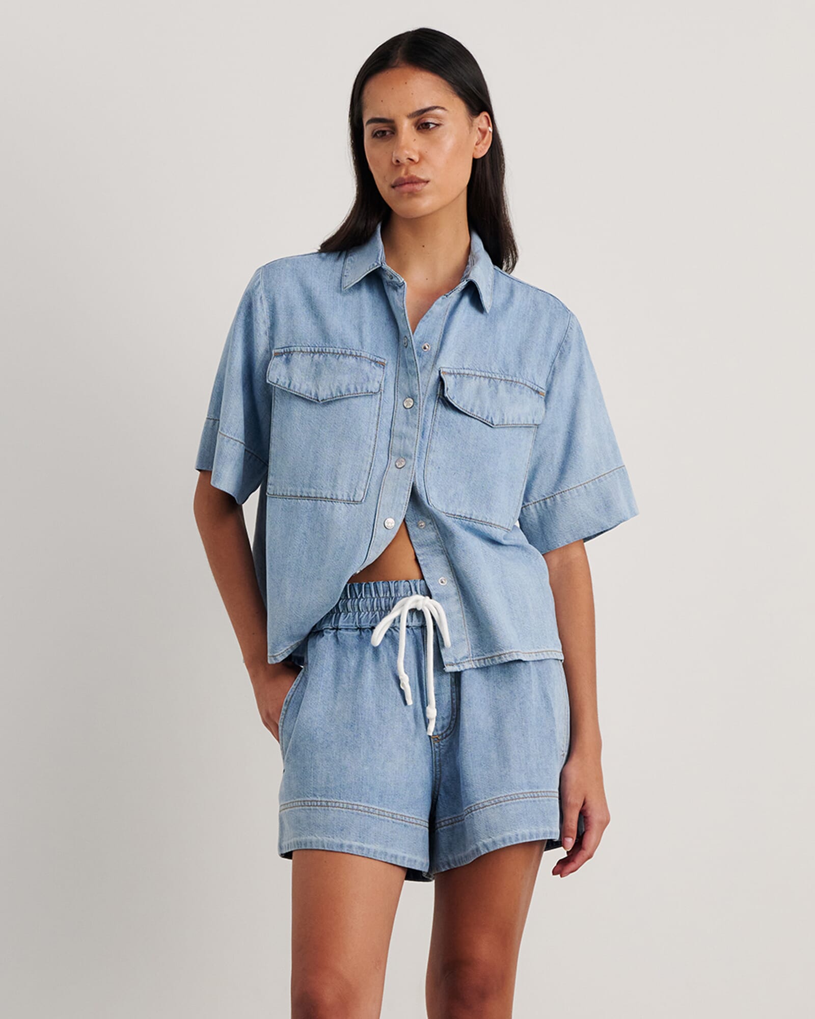 JAG loe denim shirt lightwash