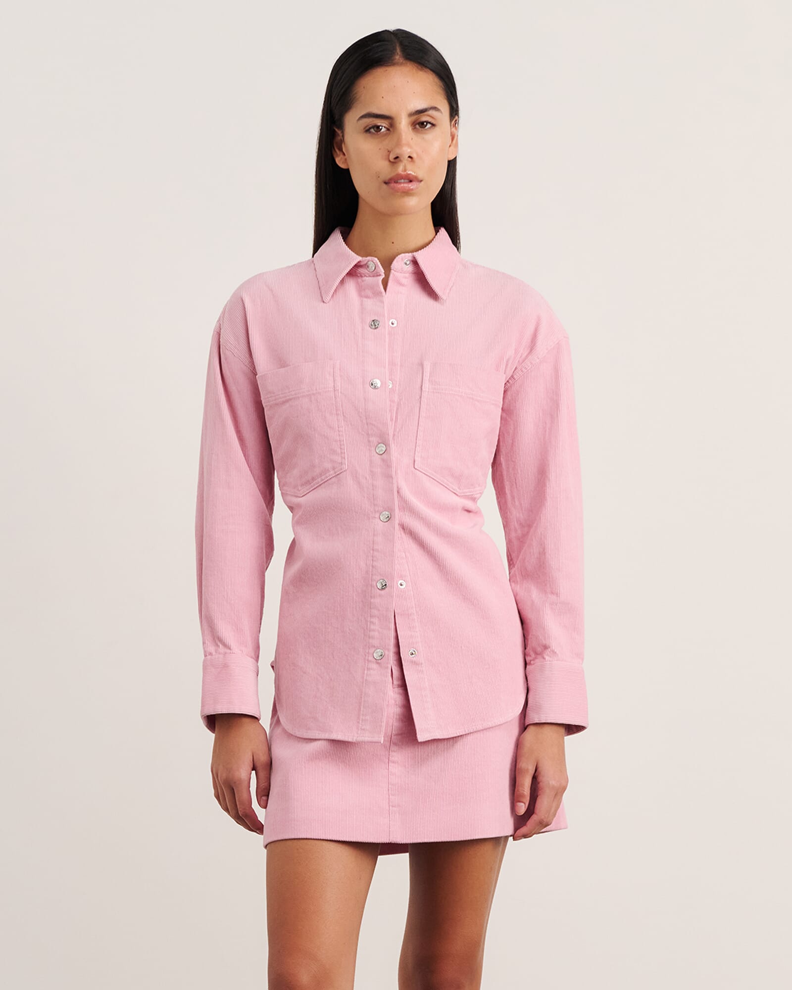 JAG demi cord shirt pinkfrost