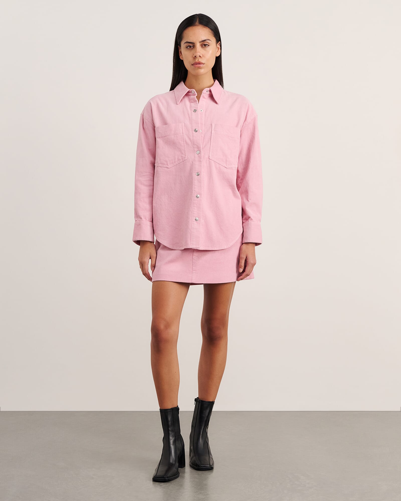 JAG demi cord shirt pinkfrost