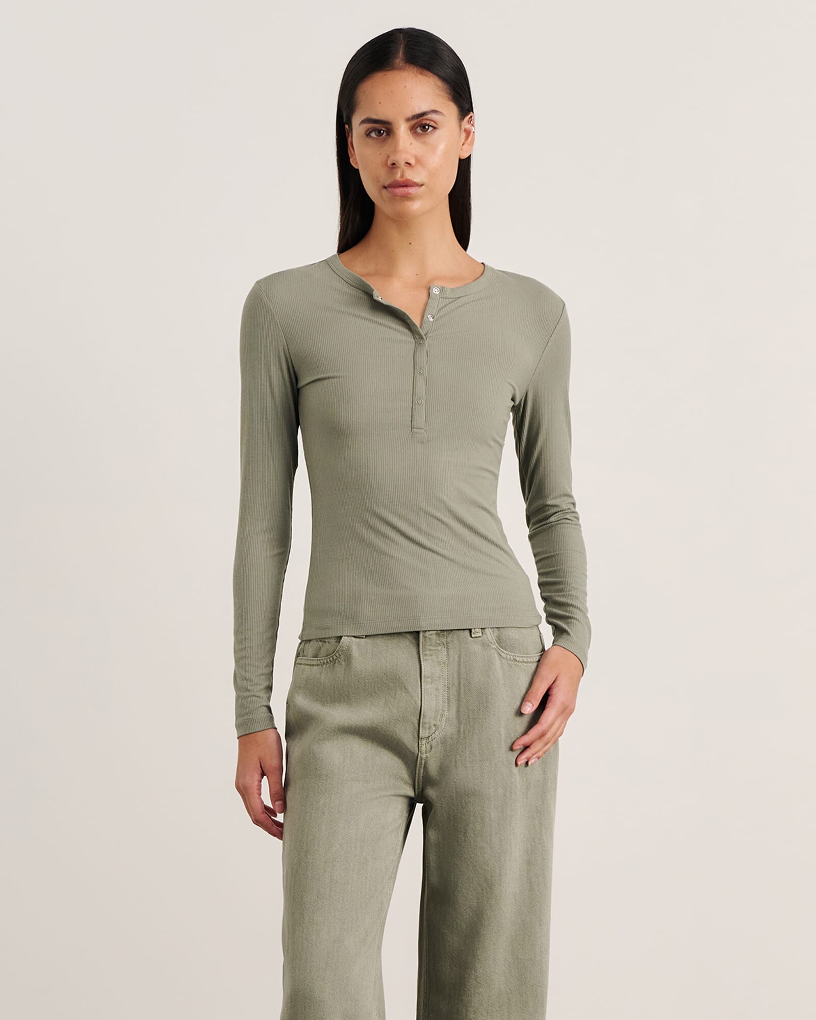 JAG celina henley top sage