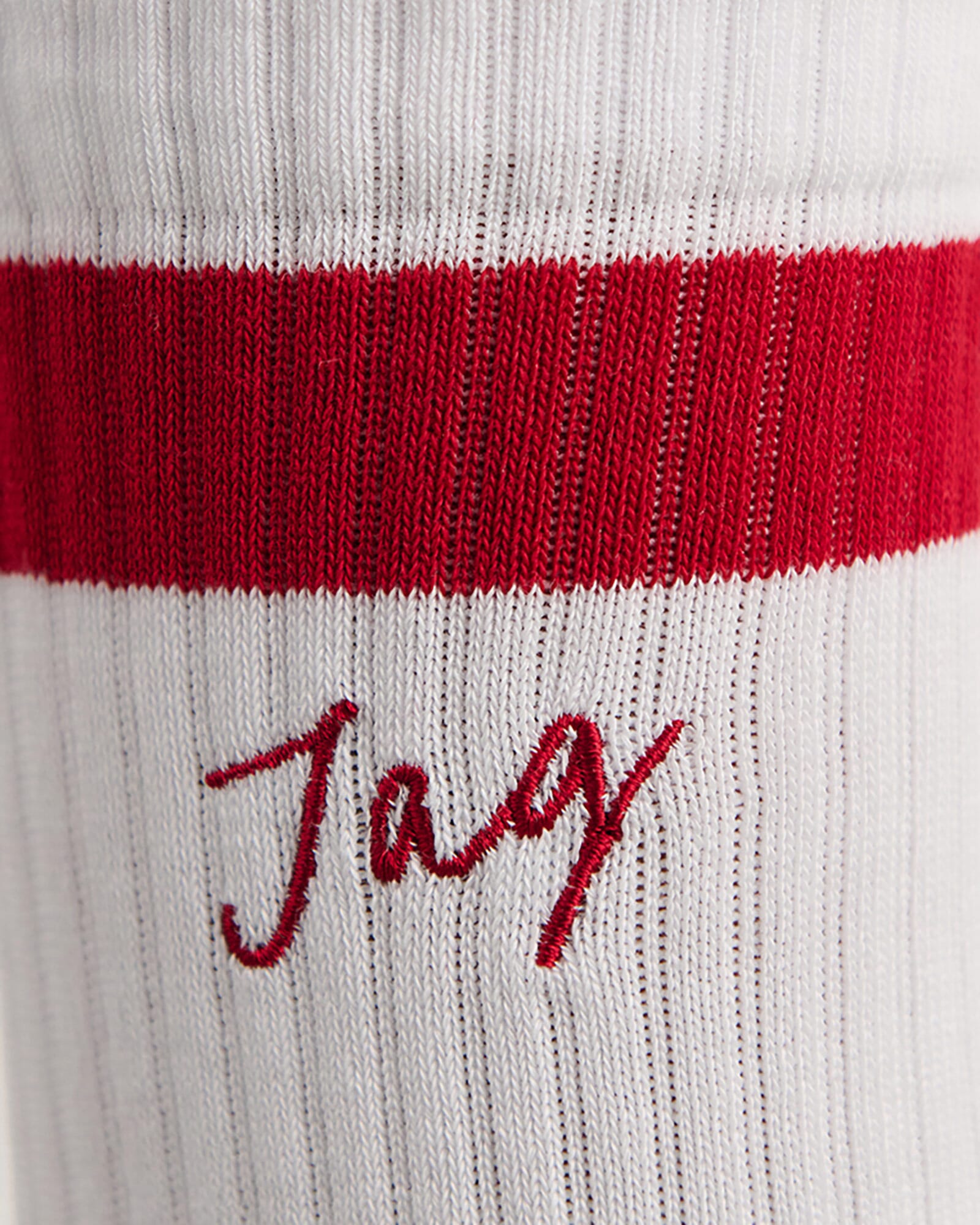 JAG jag embroidered sport sock whitered
