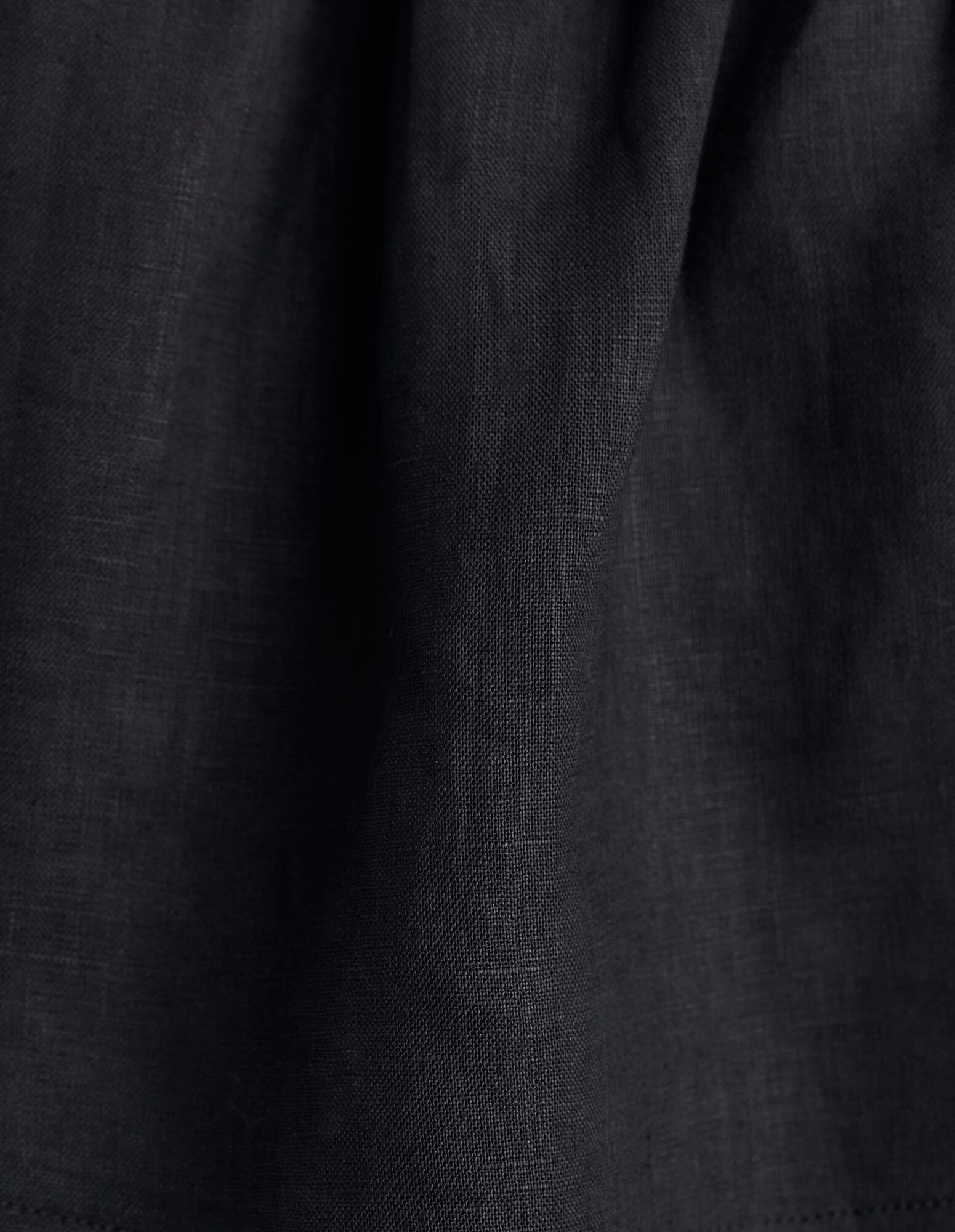 JAG ariel one shoulder linen top black