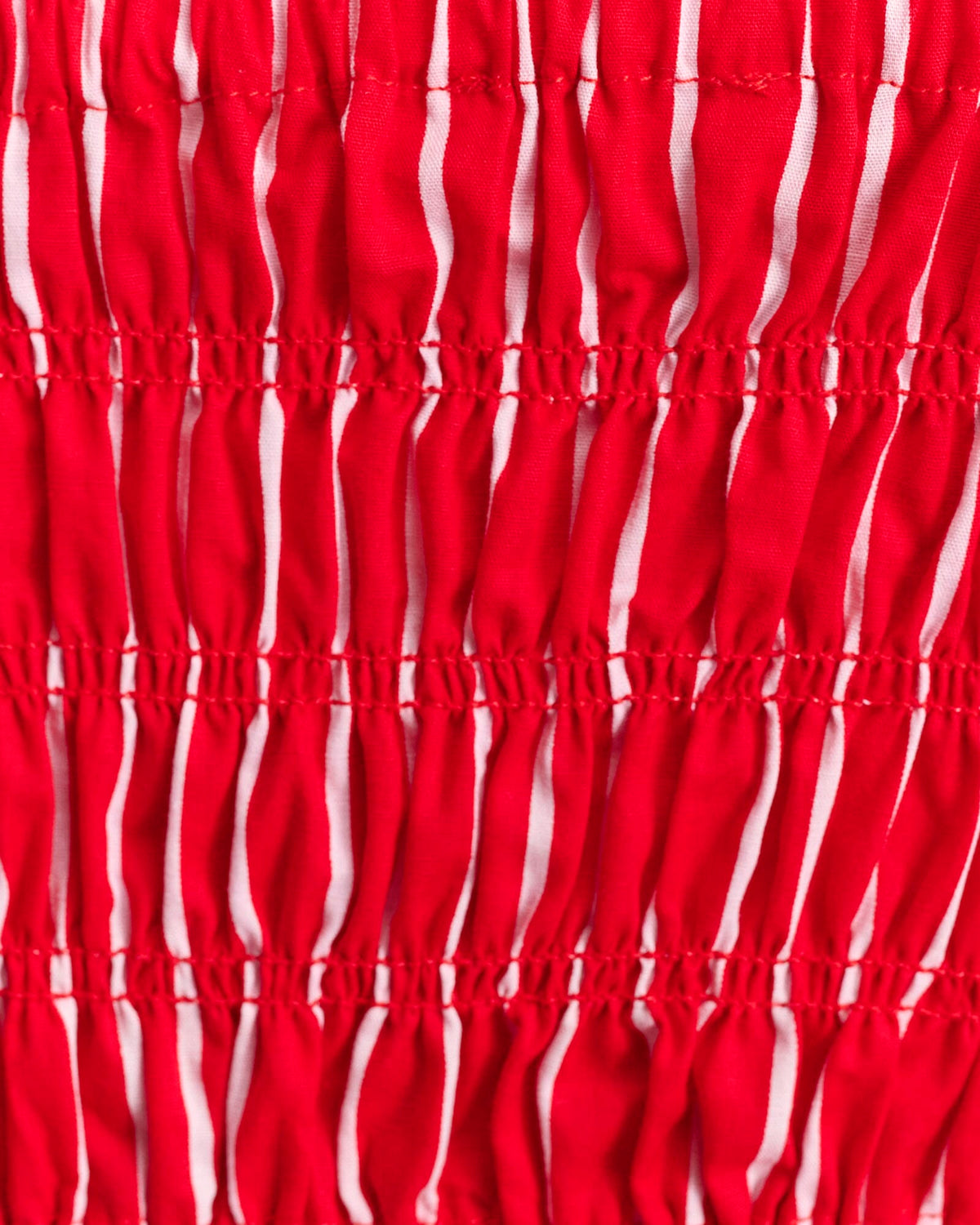 JAG cotton stripe bodice redwhite