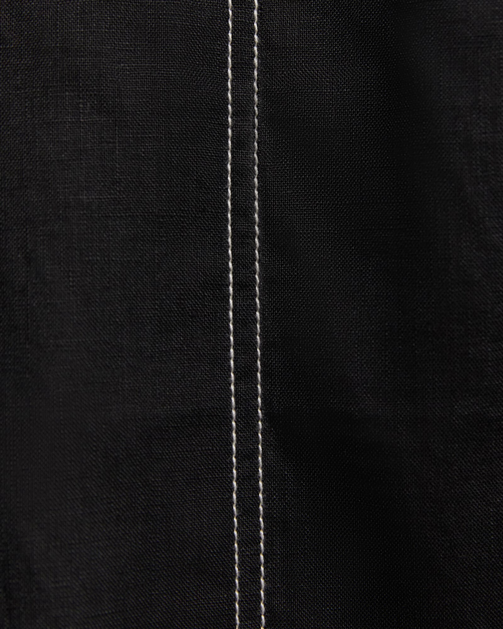 JAG sara linen midi dress black