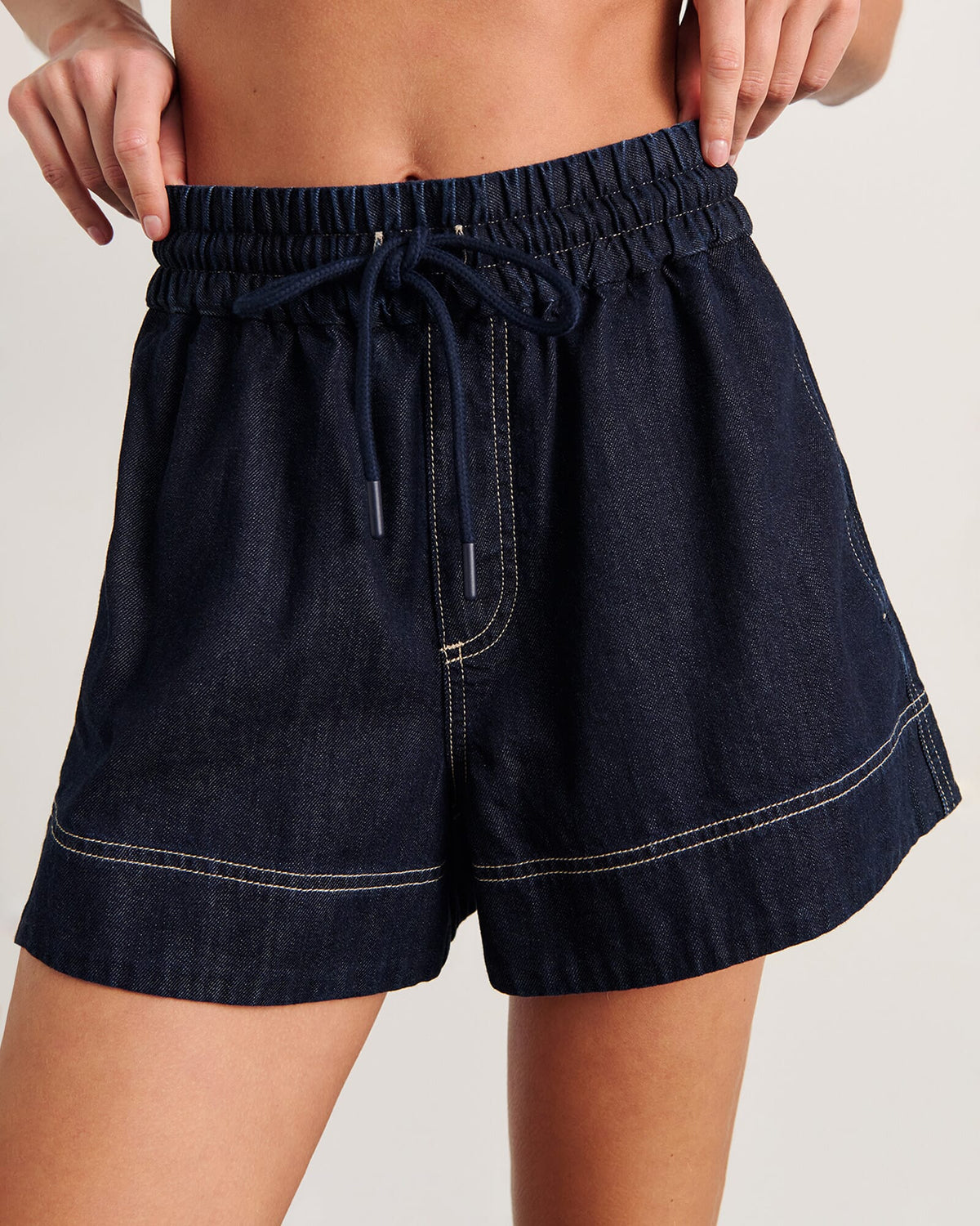 Loe Denim Pull On Short