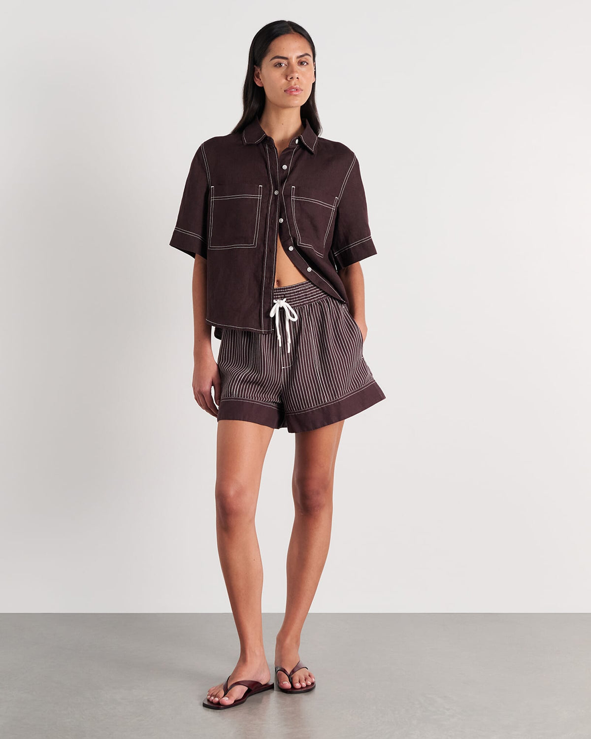 Gigi Linen Relaxed Ss Shirt