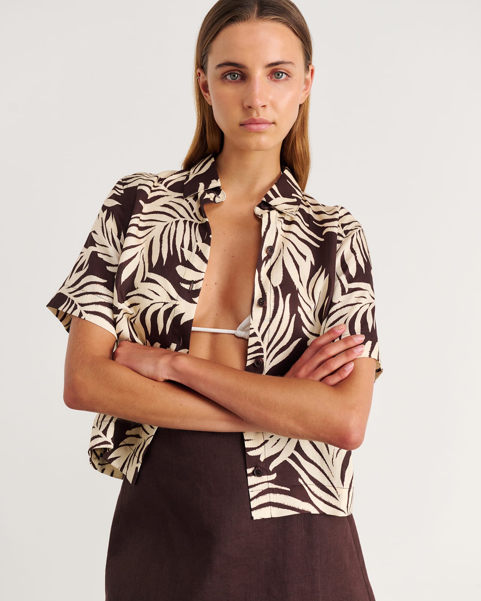 JAG roam short sleeve shirt natural