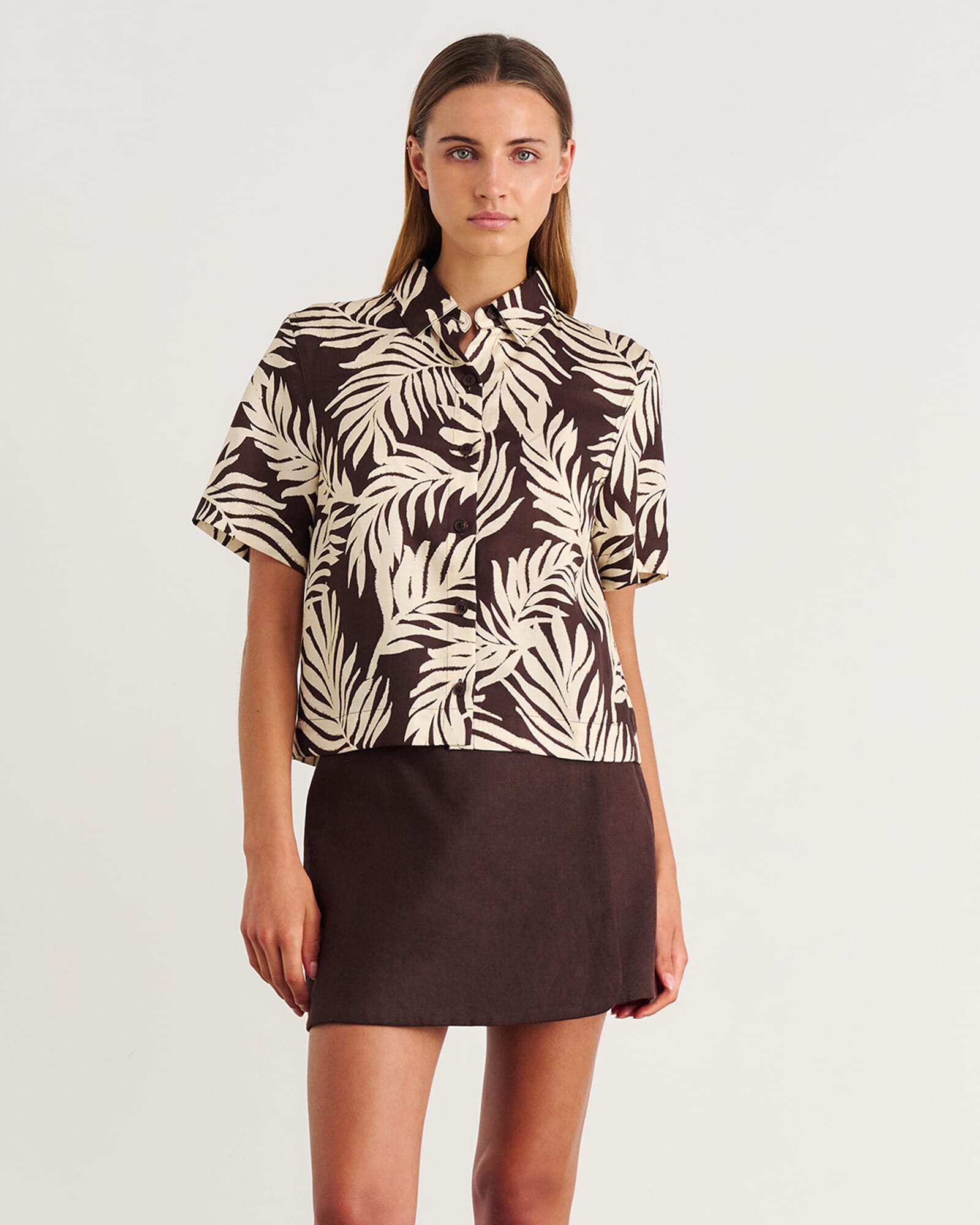 JAG roam short sleeve shirt natural