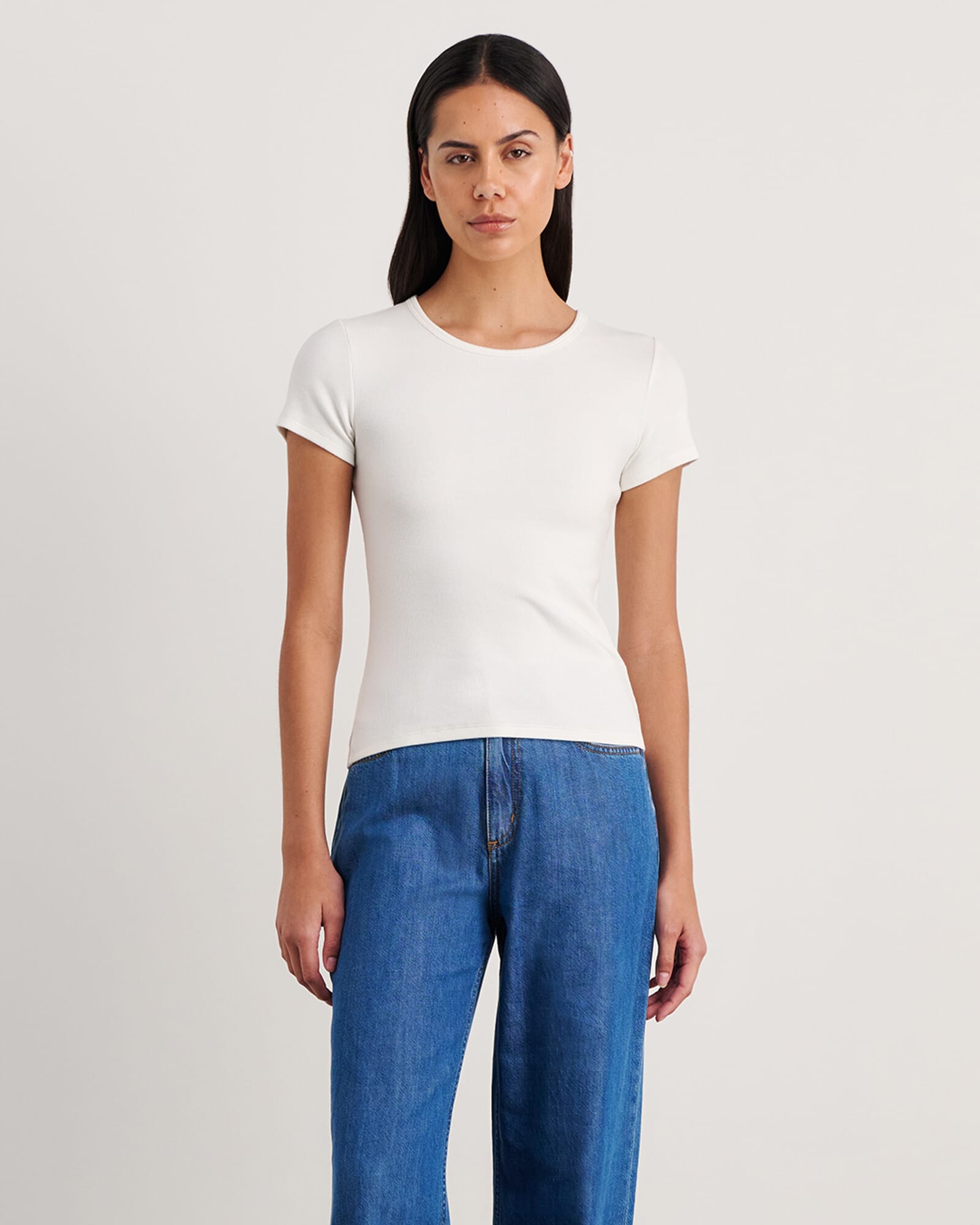 JAG kate baby tee white