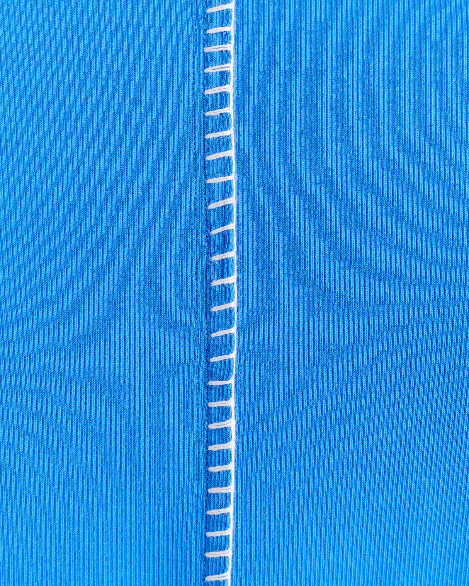 JAG celina blanket stitch tee brightblue