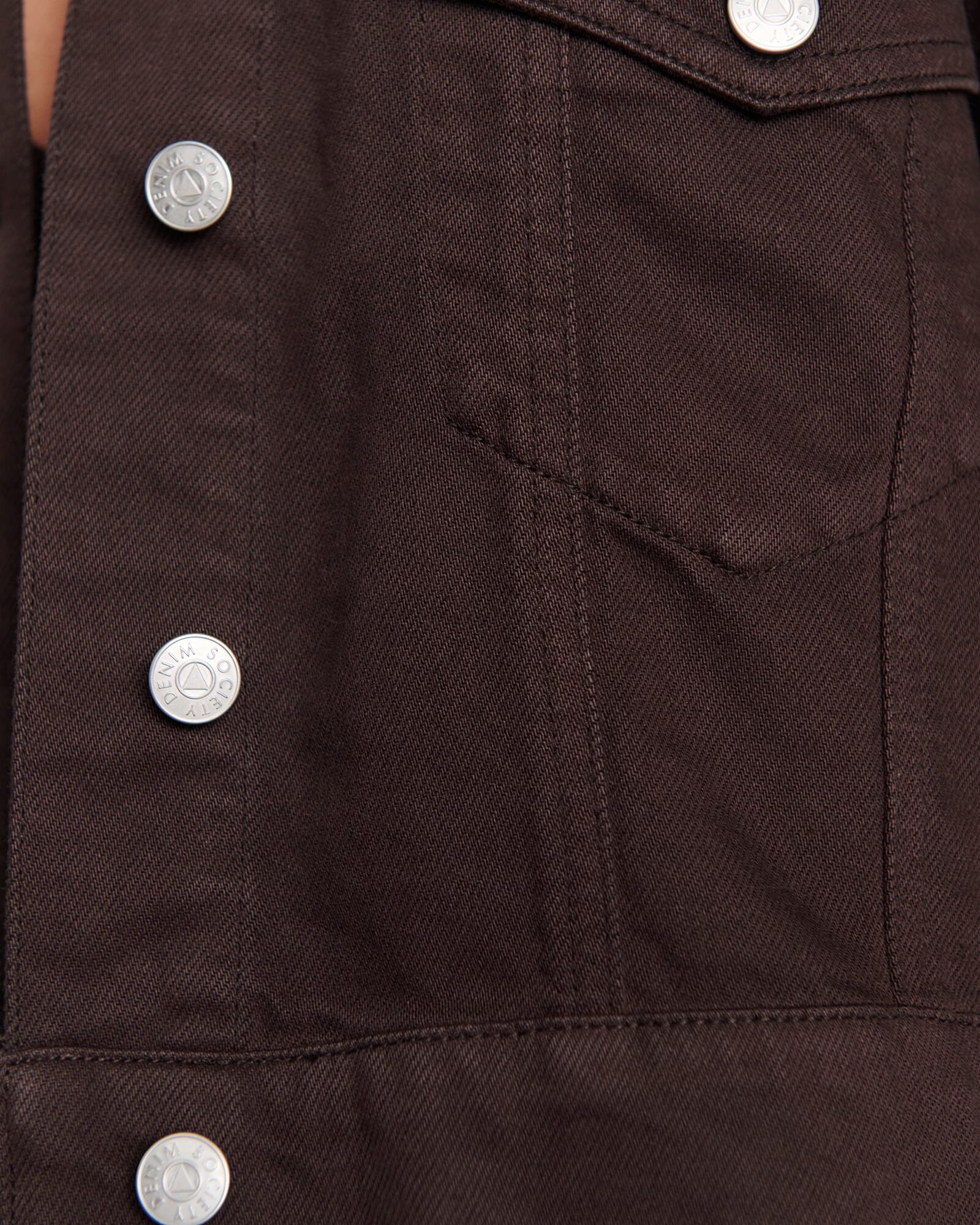 JAG loe boxy jacket darkchocolate