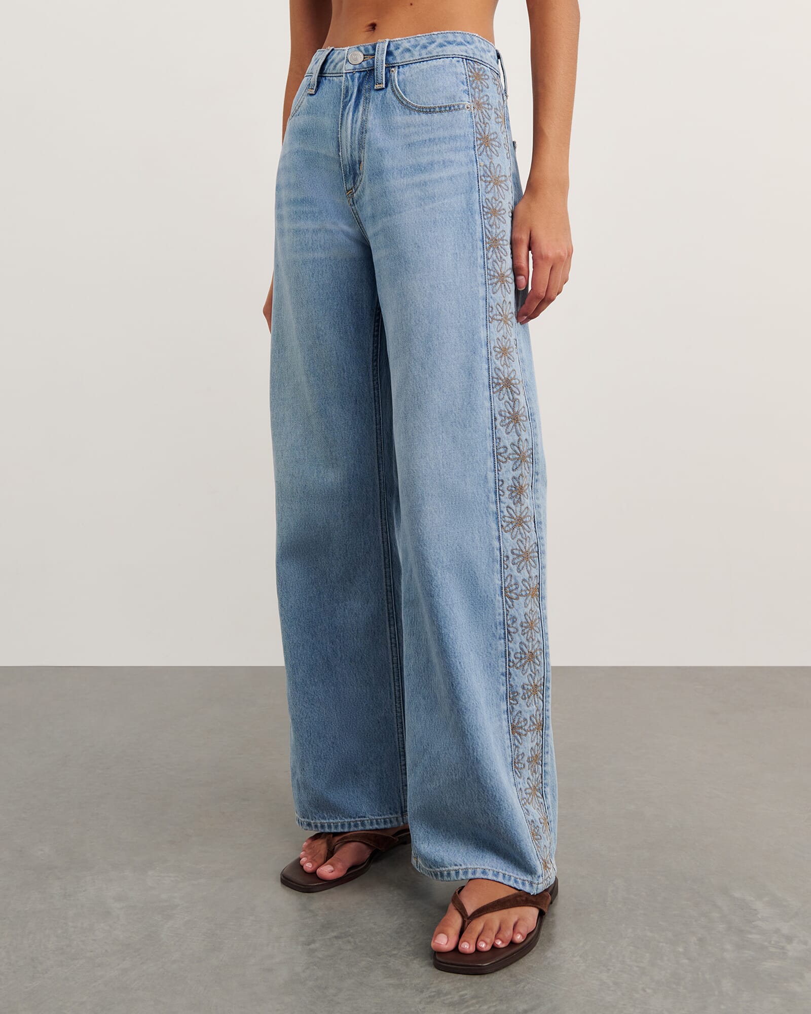 JAG fleur slouch jean midbluewash