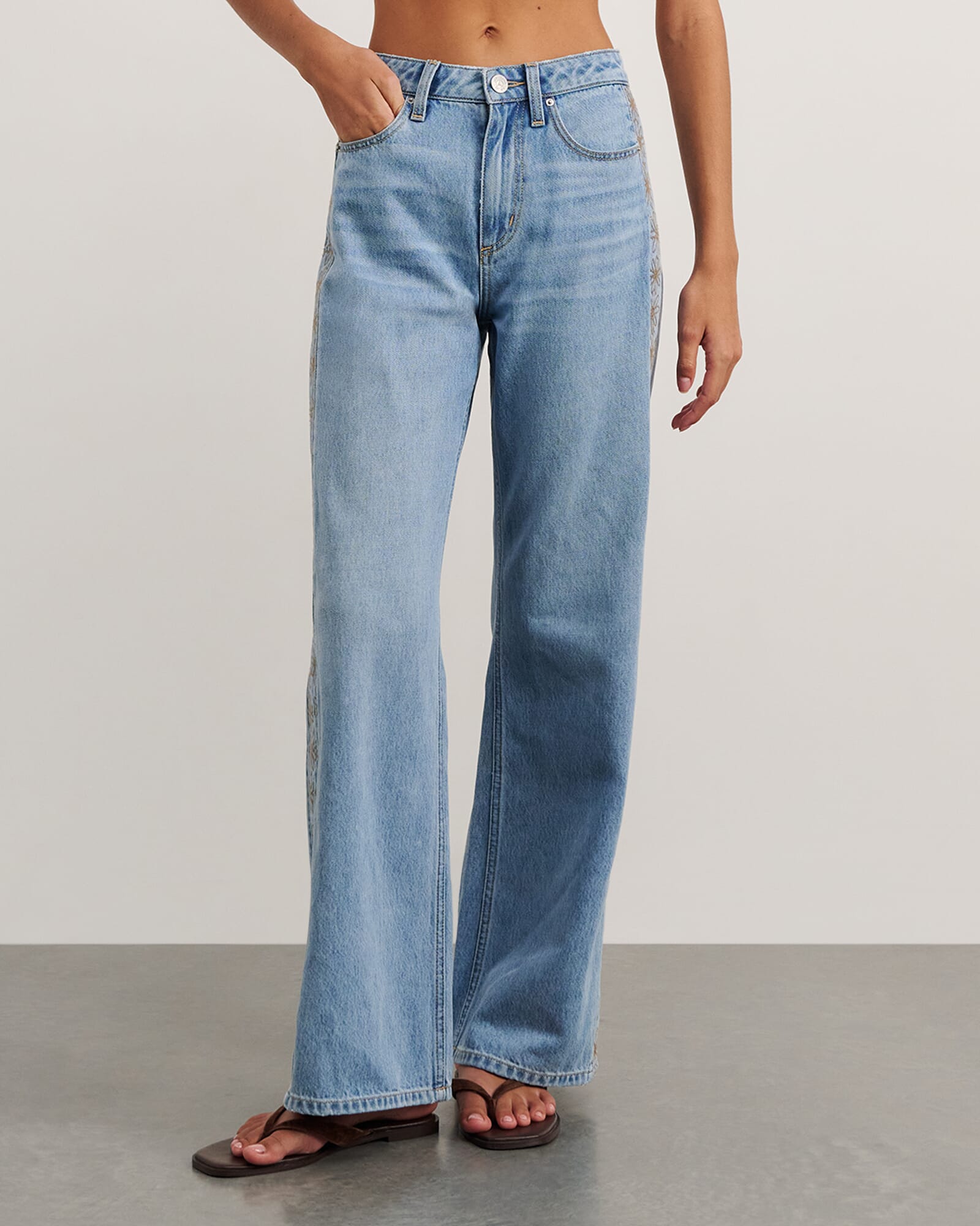 JAG fleur slouch jean midbluewash