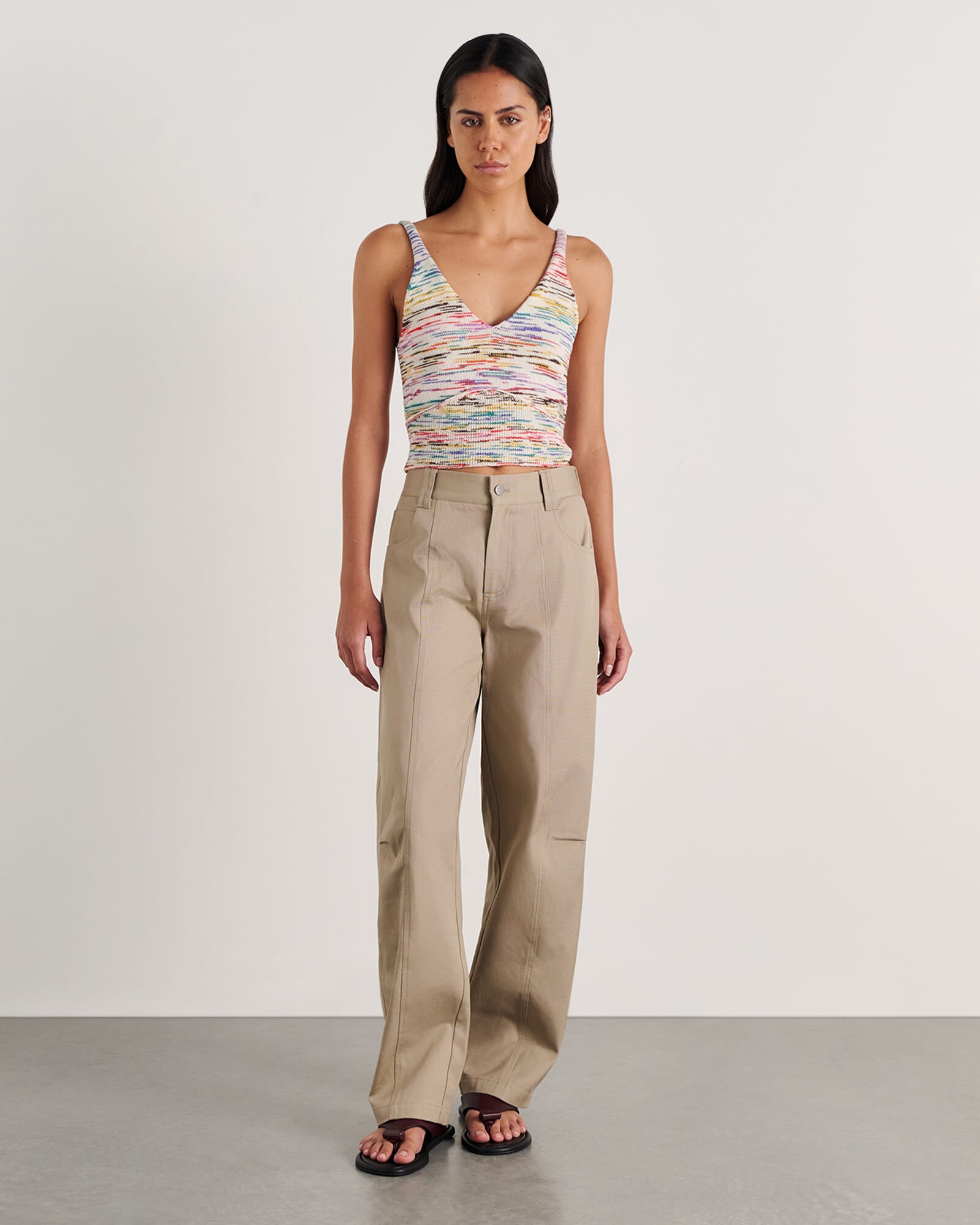 Pia Canvas Barrel Pant