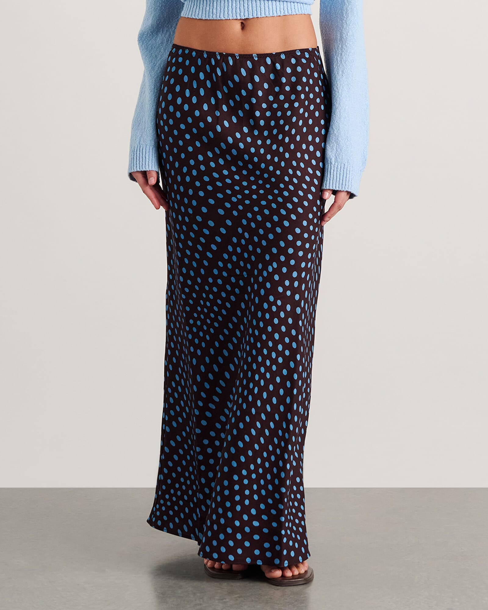 JAG ania maxi skirt brownmulti