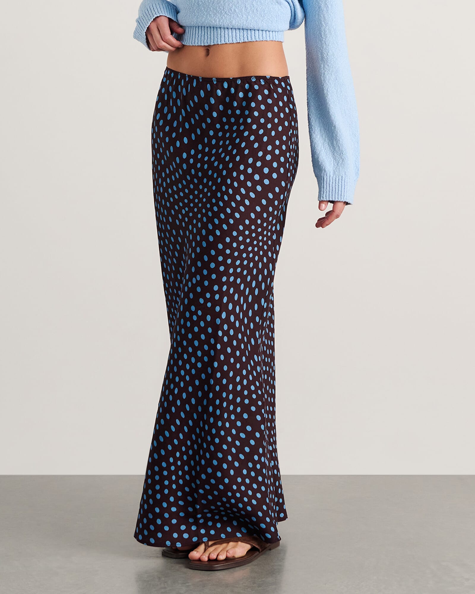 JAG ania maxi skirt brownmulti