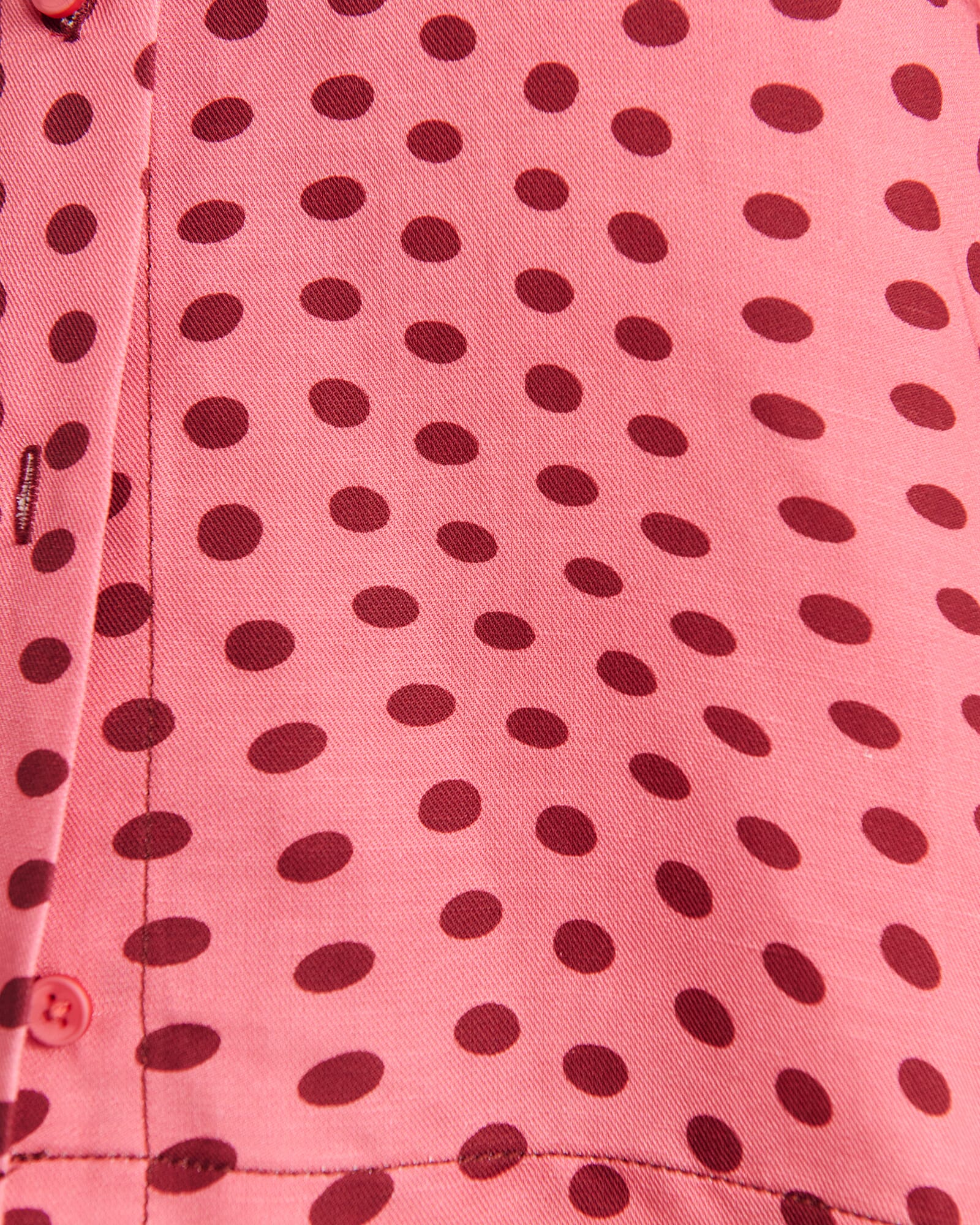 JAG ania spot short sleeve shirt pinkmulti