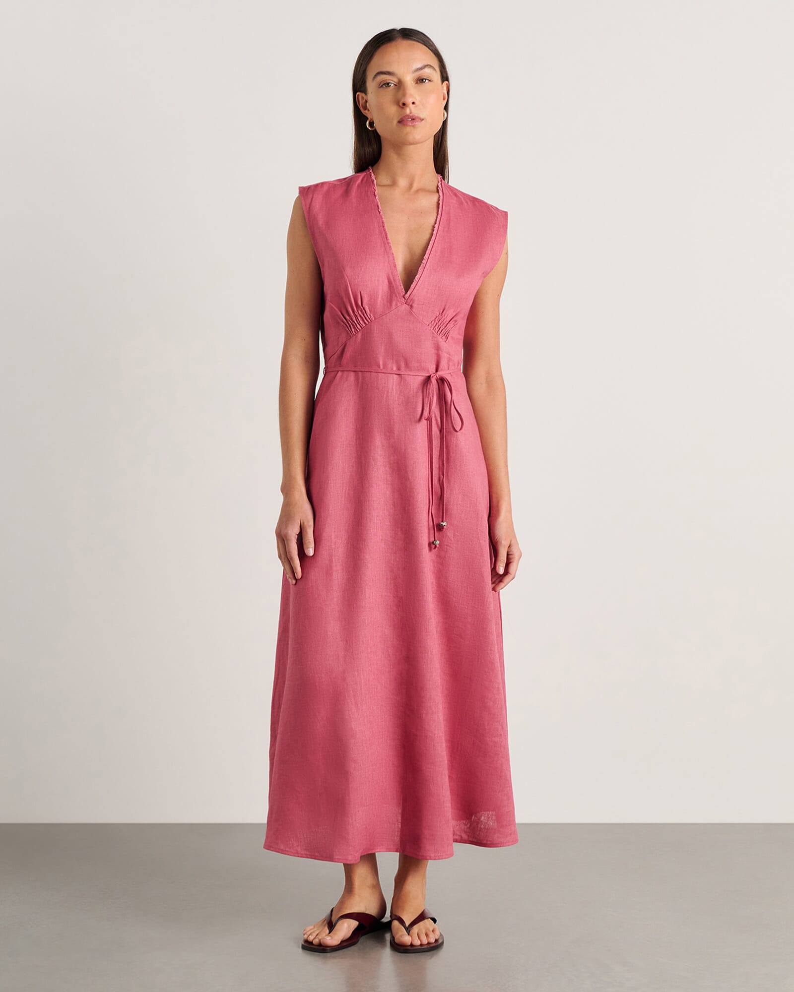 JAG lola midi dress tearose