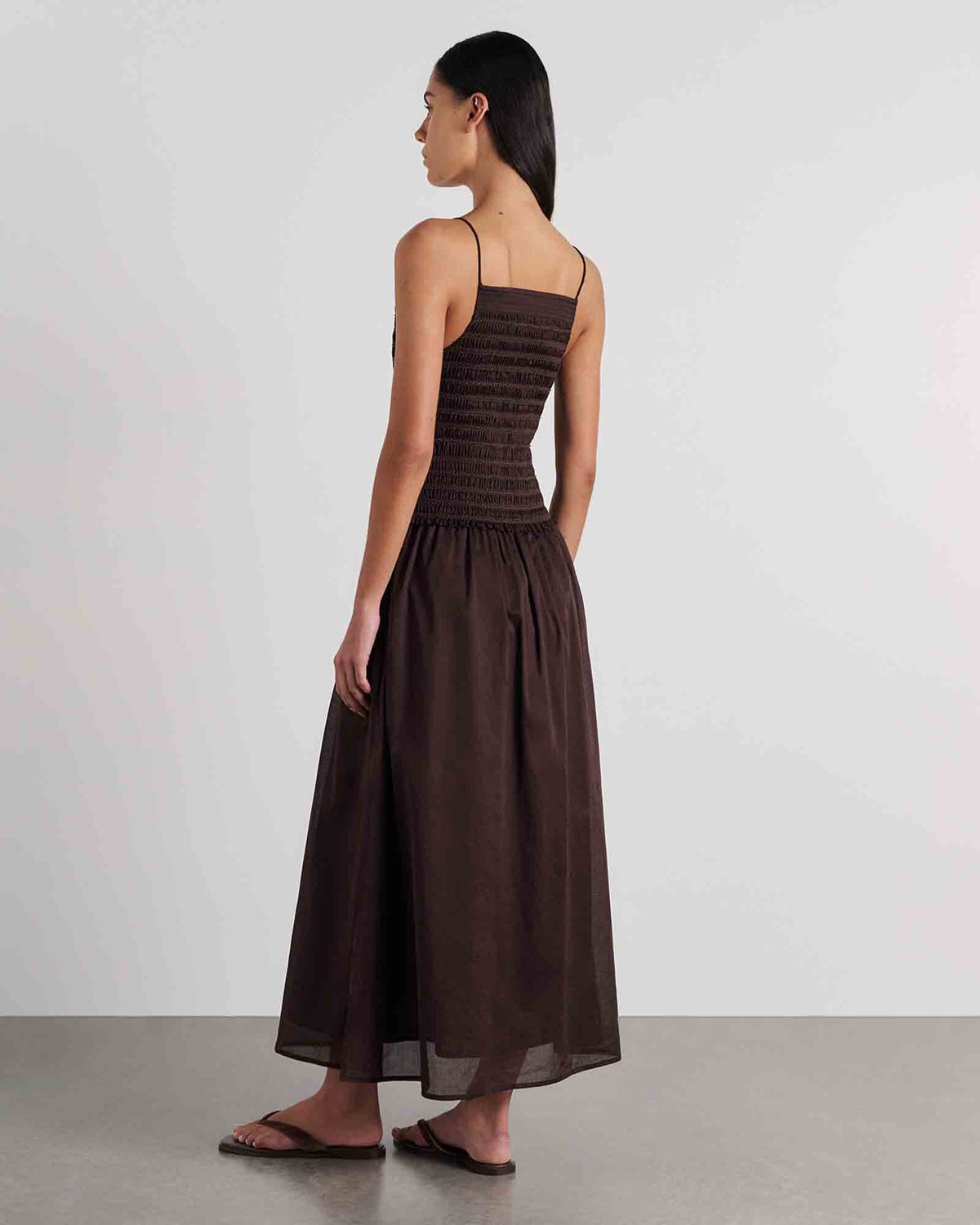 Marie Shirred Maxi Dress