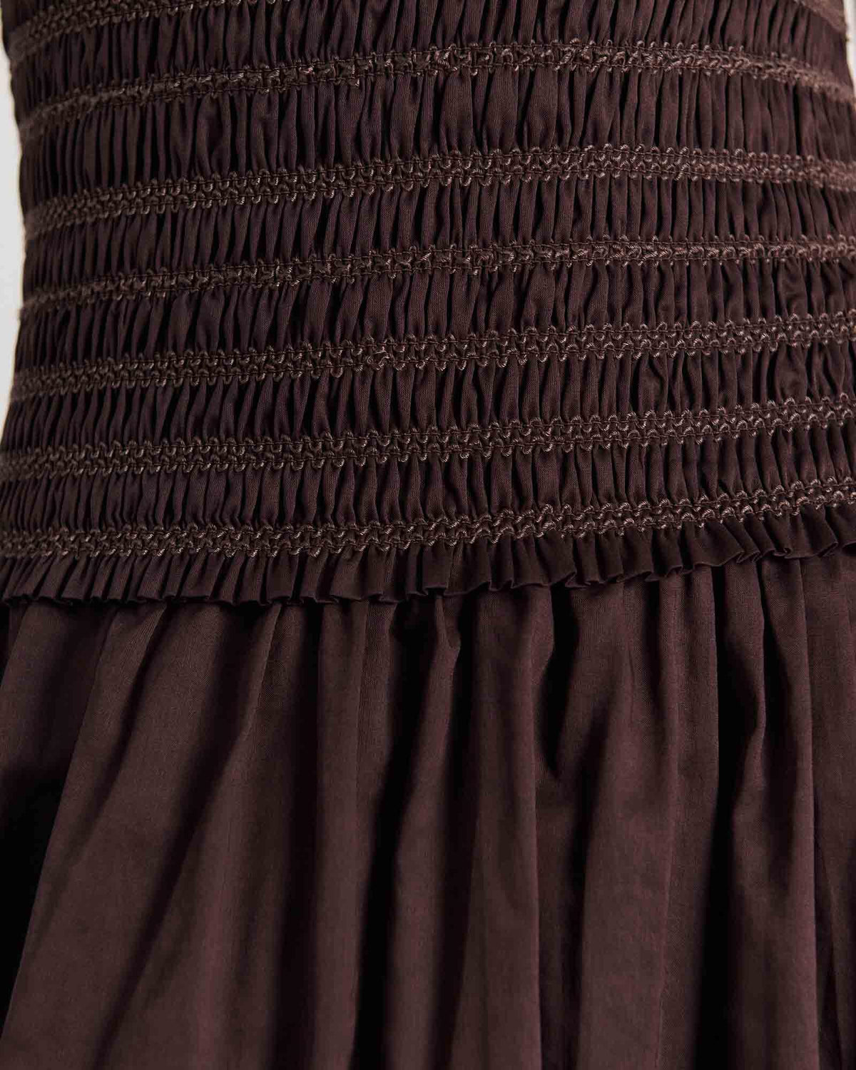 Marie Shirred Maxi Dress