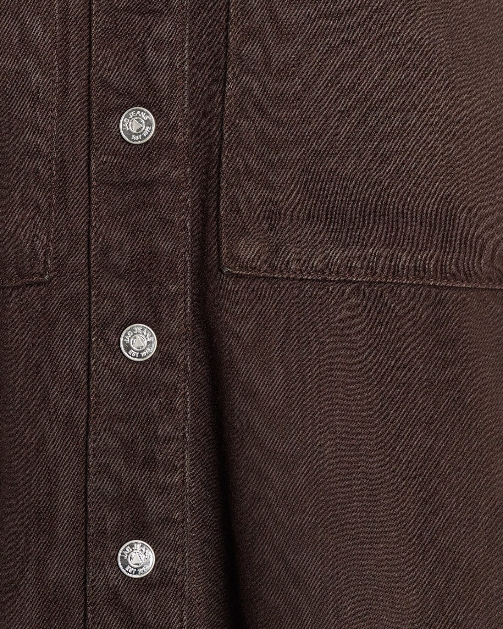 JAG loe denim shirt darkchocolate