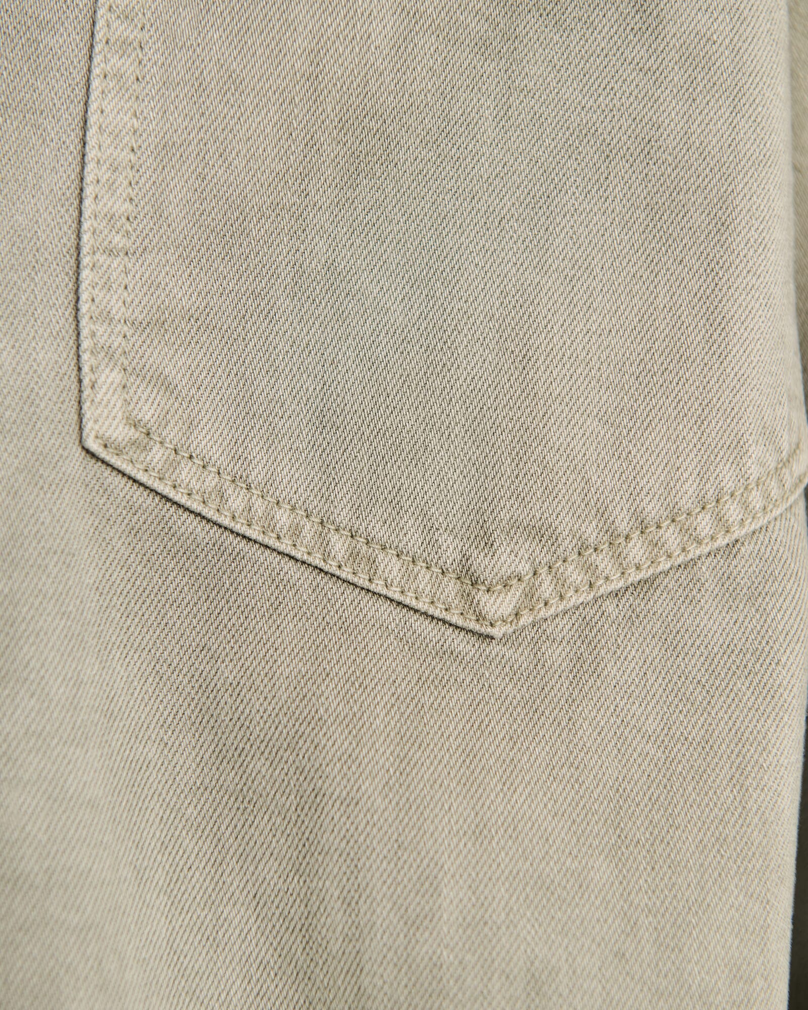 JAG loe denim shacket sage