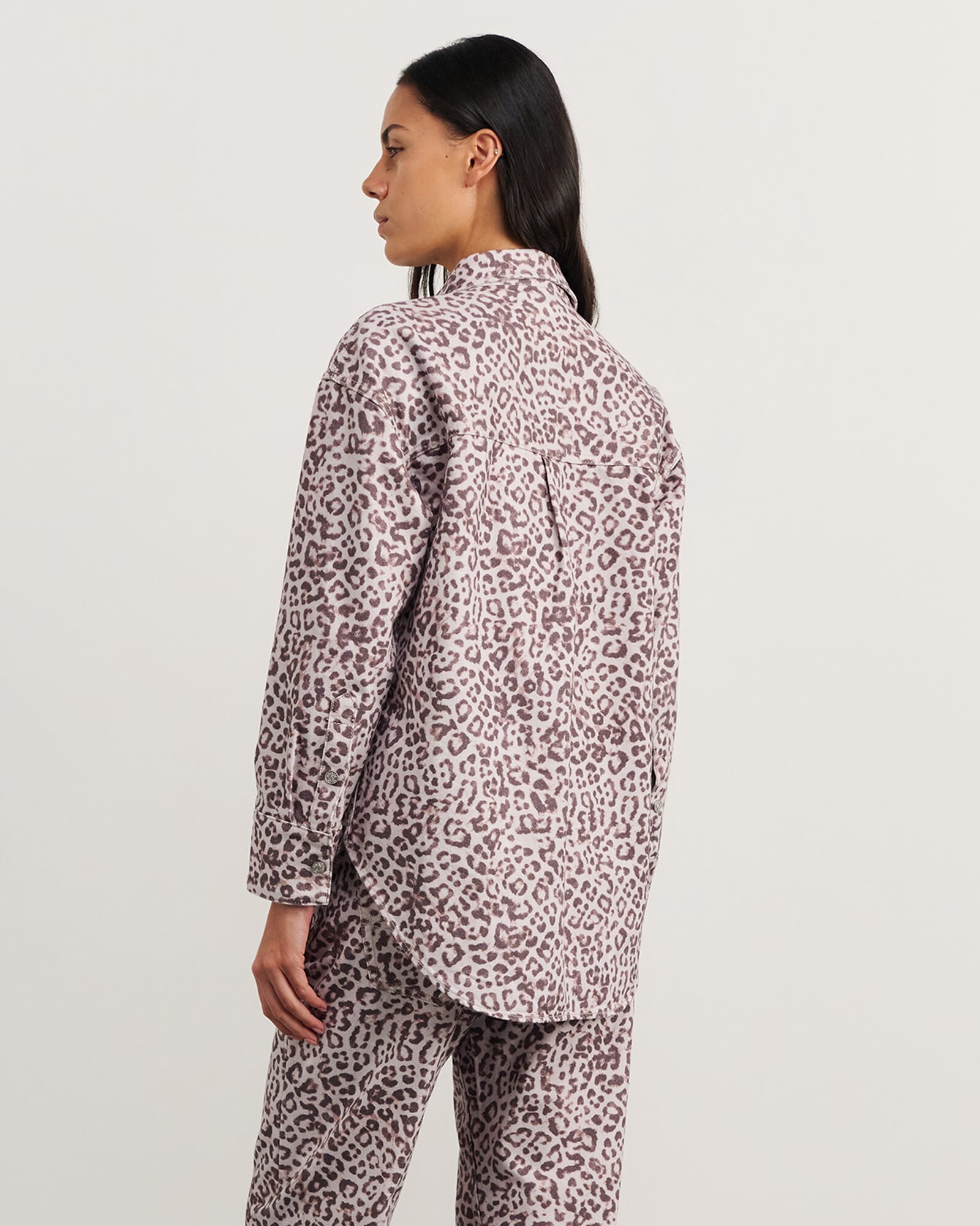 JAG leopard denim shirt leopard