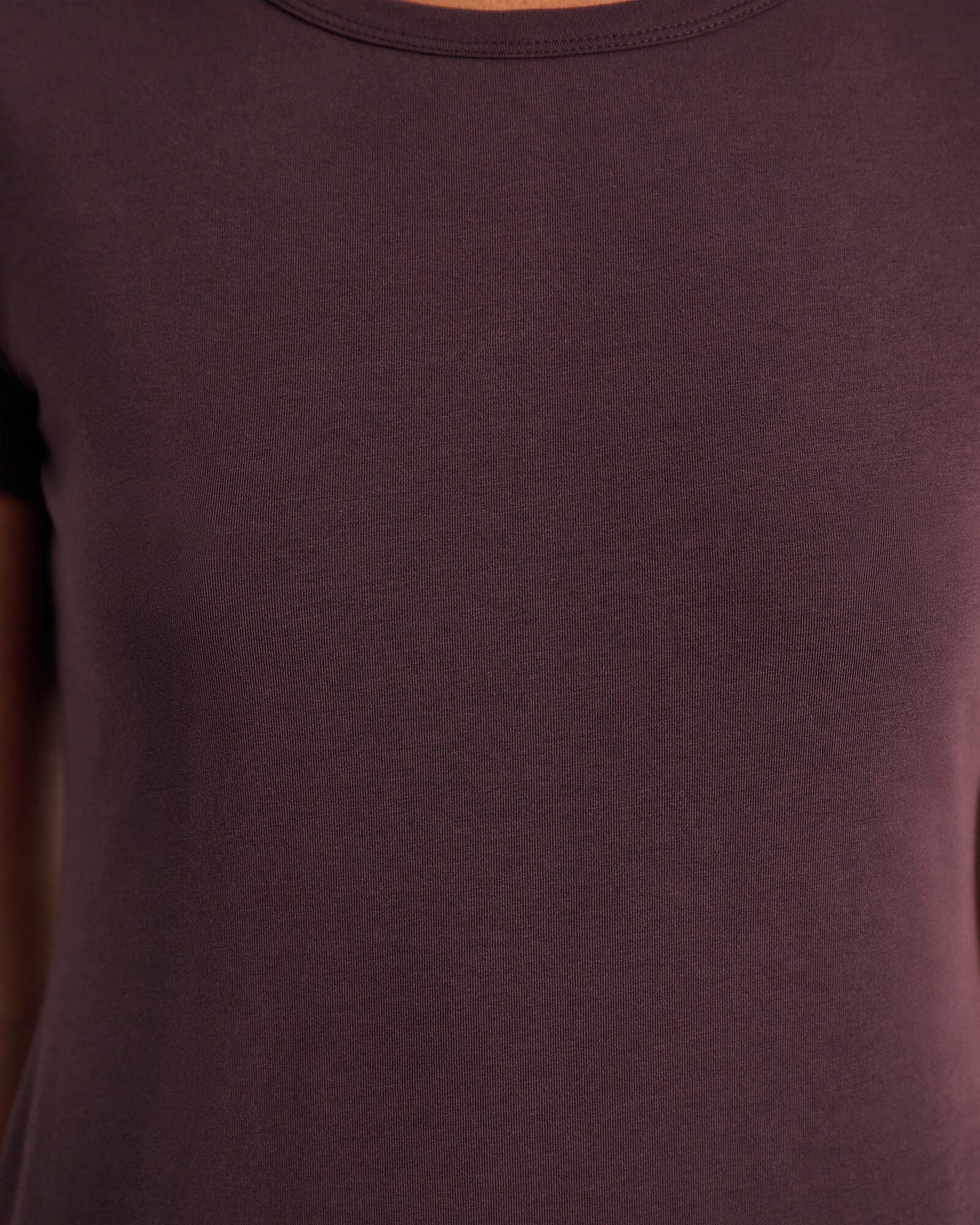JAG dakotah baby tee darkchocolate