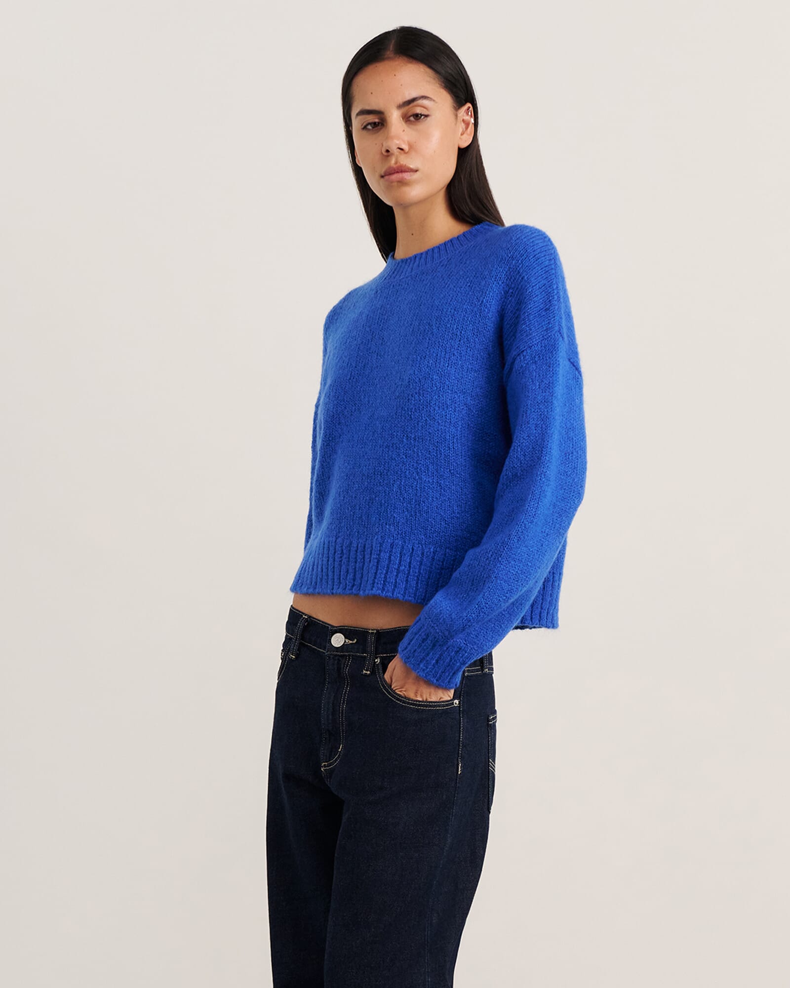 JAG lily crew sweater cobalt