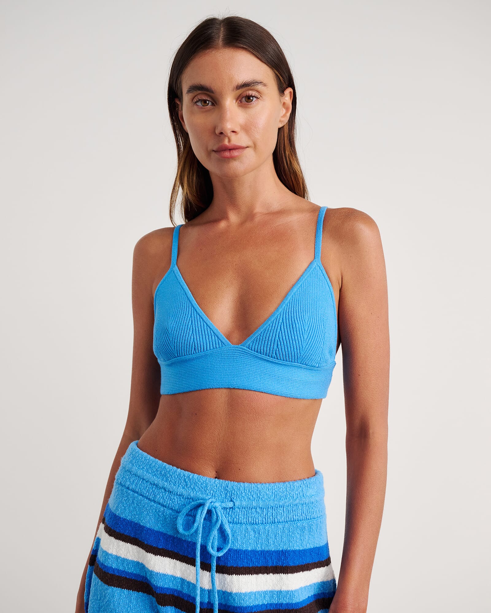 JAG lydia knit bralette belleblue